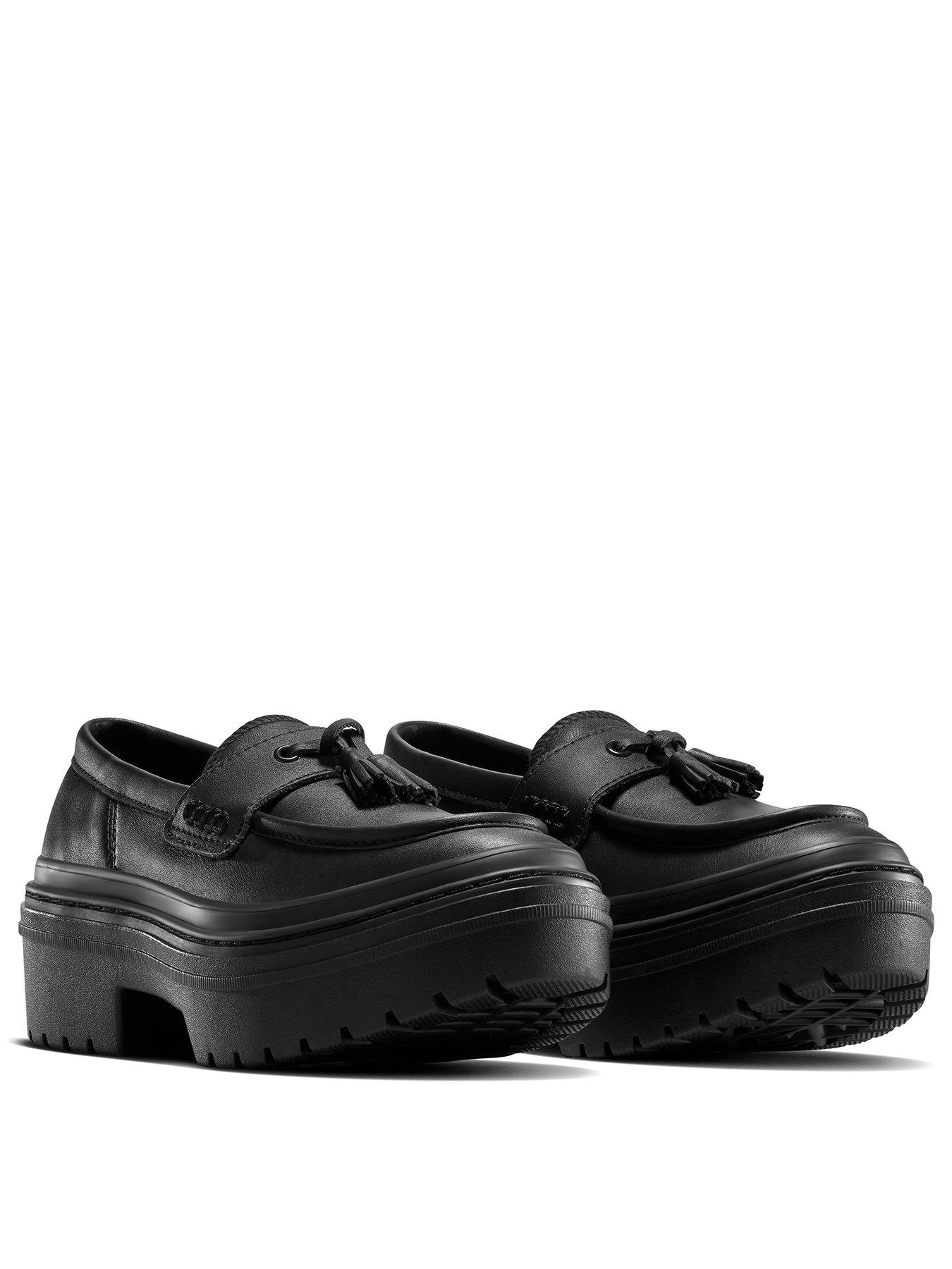 Image 2 of 7 of Converse Womens Chuck Taylor All Star Lugged Heel Loafer Leather Ox - Black