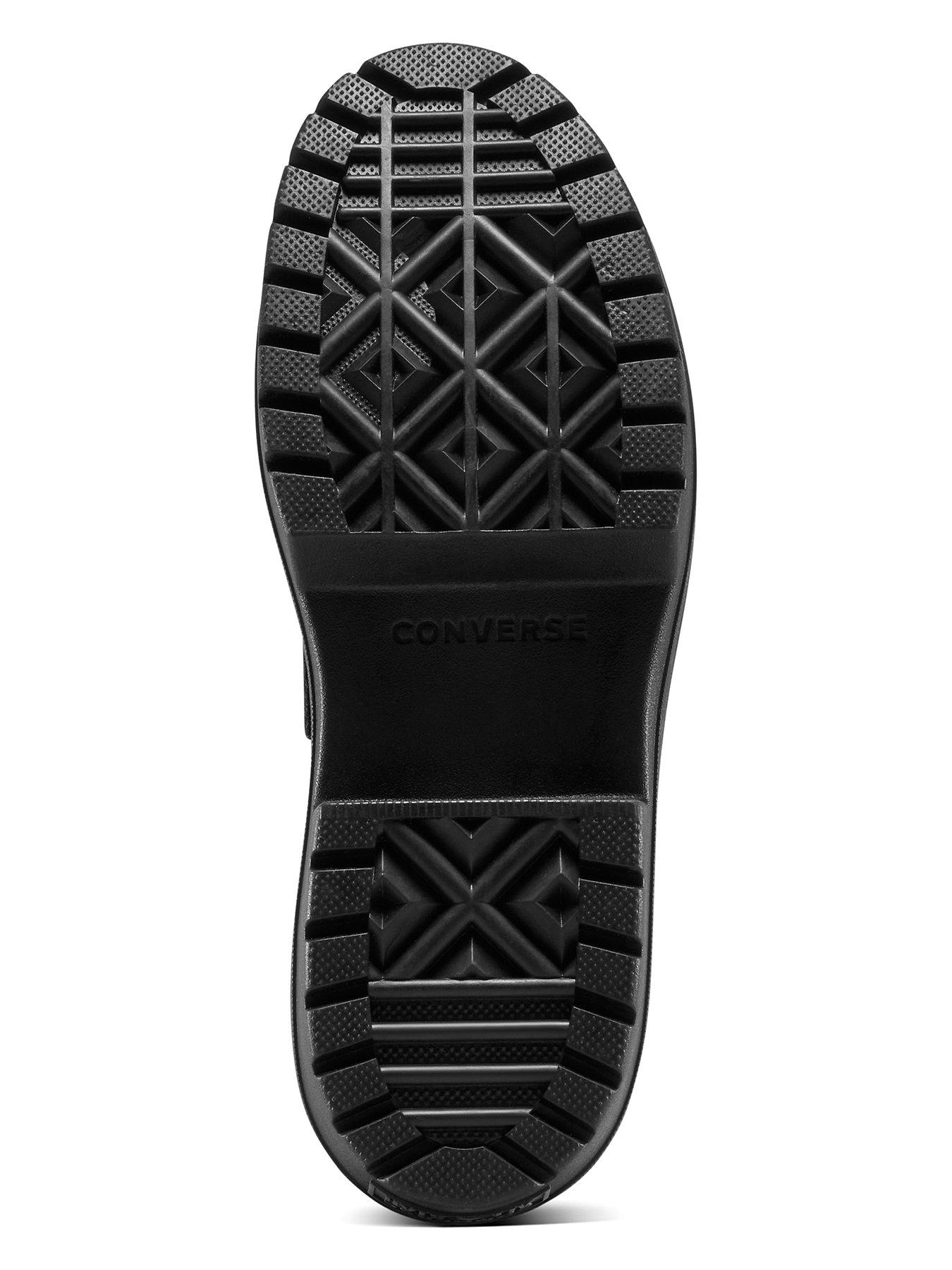 Image 5 of 7 of Converse Womens Chuck Taylor All Star Lugged Heel Loafer Leather Ox - Black