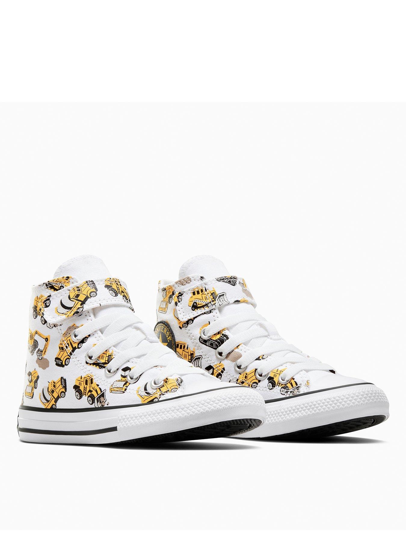 Image 2 of 7 of Converse Kids Chuck Taylor All Star 1v Canvas Truck Hi Top - White