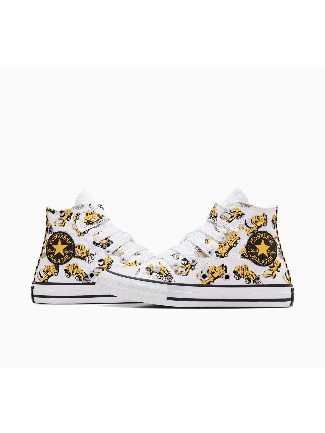 Image 7 of 7 of Converse Kids Chuck Taylor All Star 1v Canvas Truck Hi Top - White