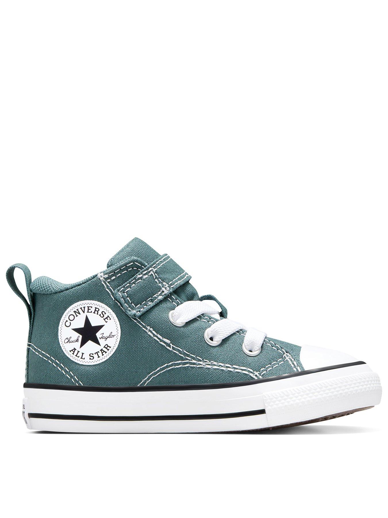 undefined Kids Chuck Taylor All Star Malden Street 1v Canvas Mid Top - Green