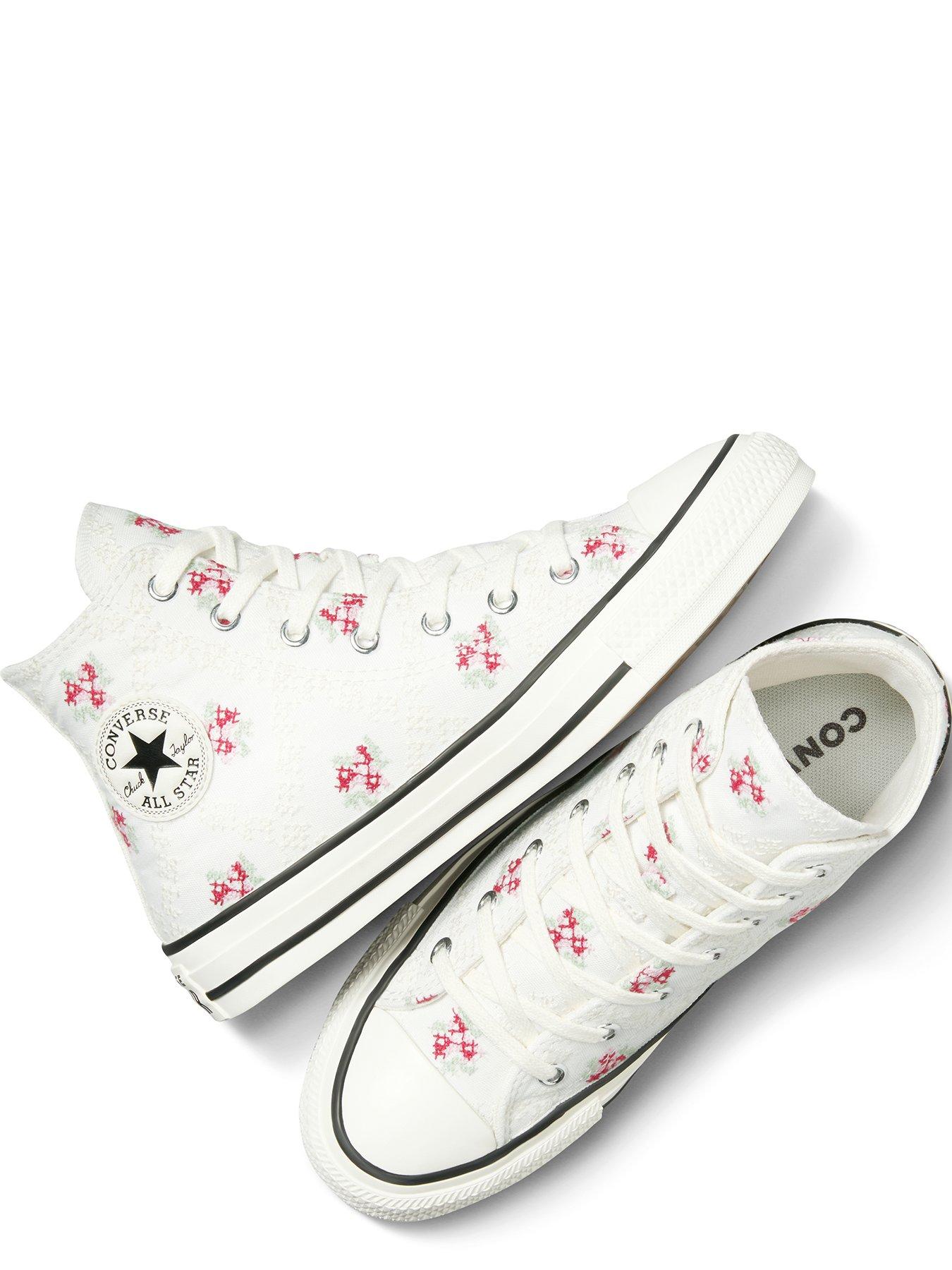 Image 4 of 7 of Converse Kids Chuck Taylor All Star Canvas Hi Tops - White