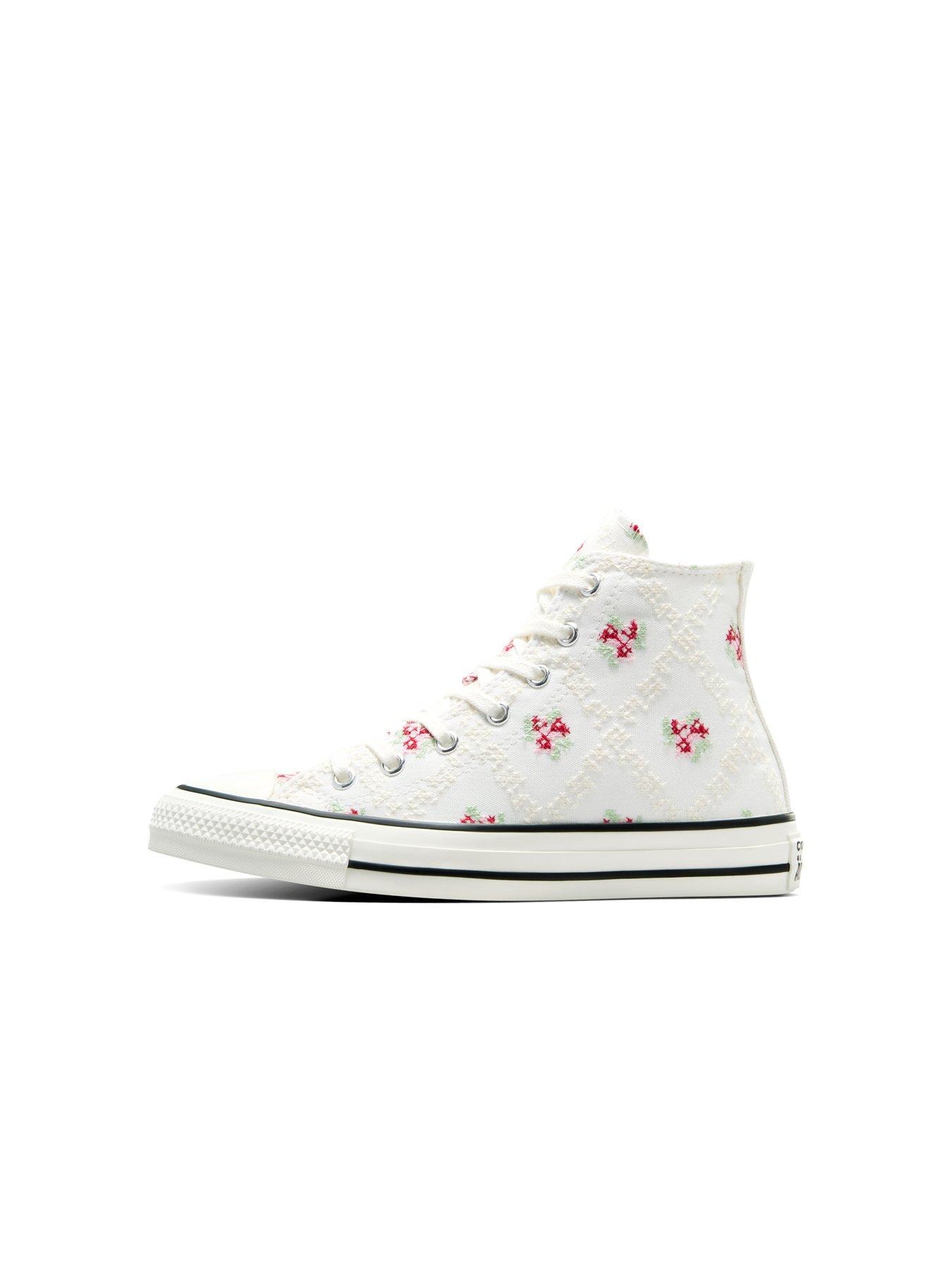 Image 6 of 7 of Converse Kids Chuck Taylor All Star Canvas Hi Tops - White