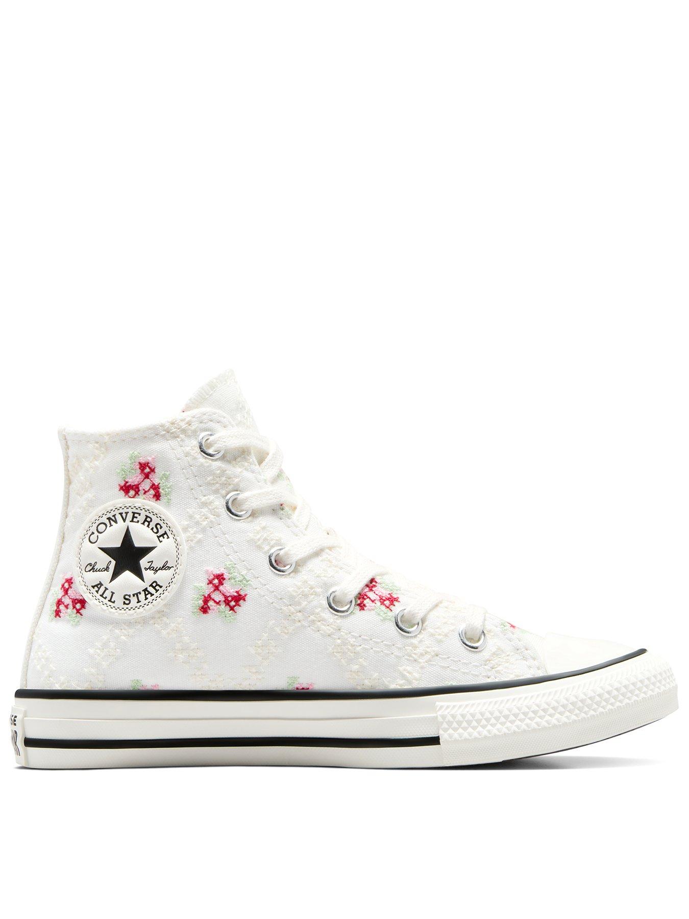 undefined Kids Chuck Taylor All Star Canvas Hi Tops - White