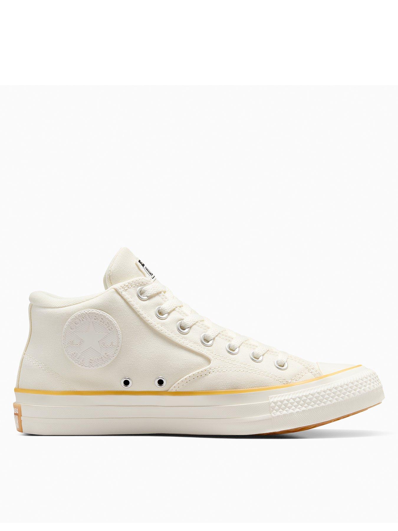 undefined Mens Chuck Taylor All Star Malden Street Mid Top Canvas Trainers - Light Grey