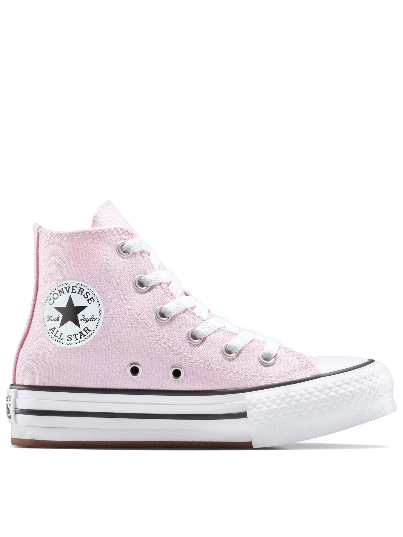 Converse Kids Eva Lift Hi Trainers, Pink, Size 11 Younger