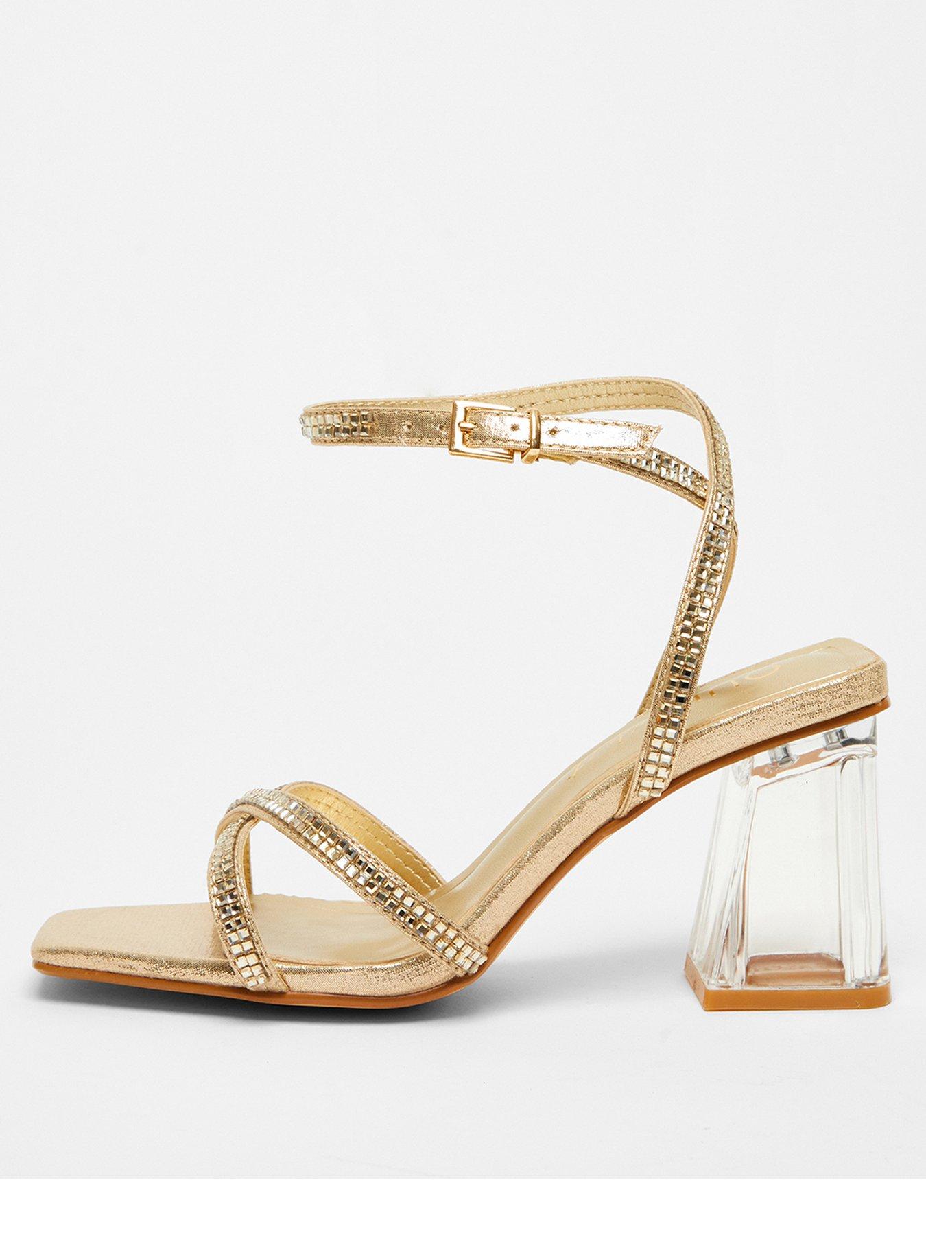 Wide fit strap heels hotsell