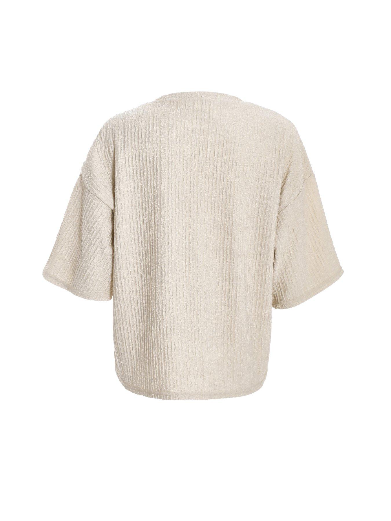Image 5 of 6 of Quiz Stone Textured T-shirt