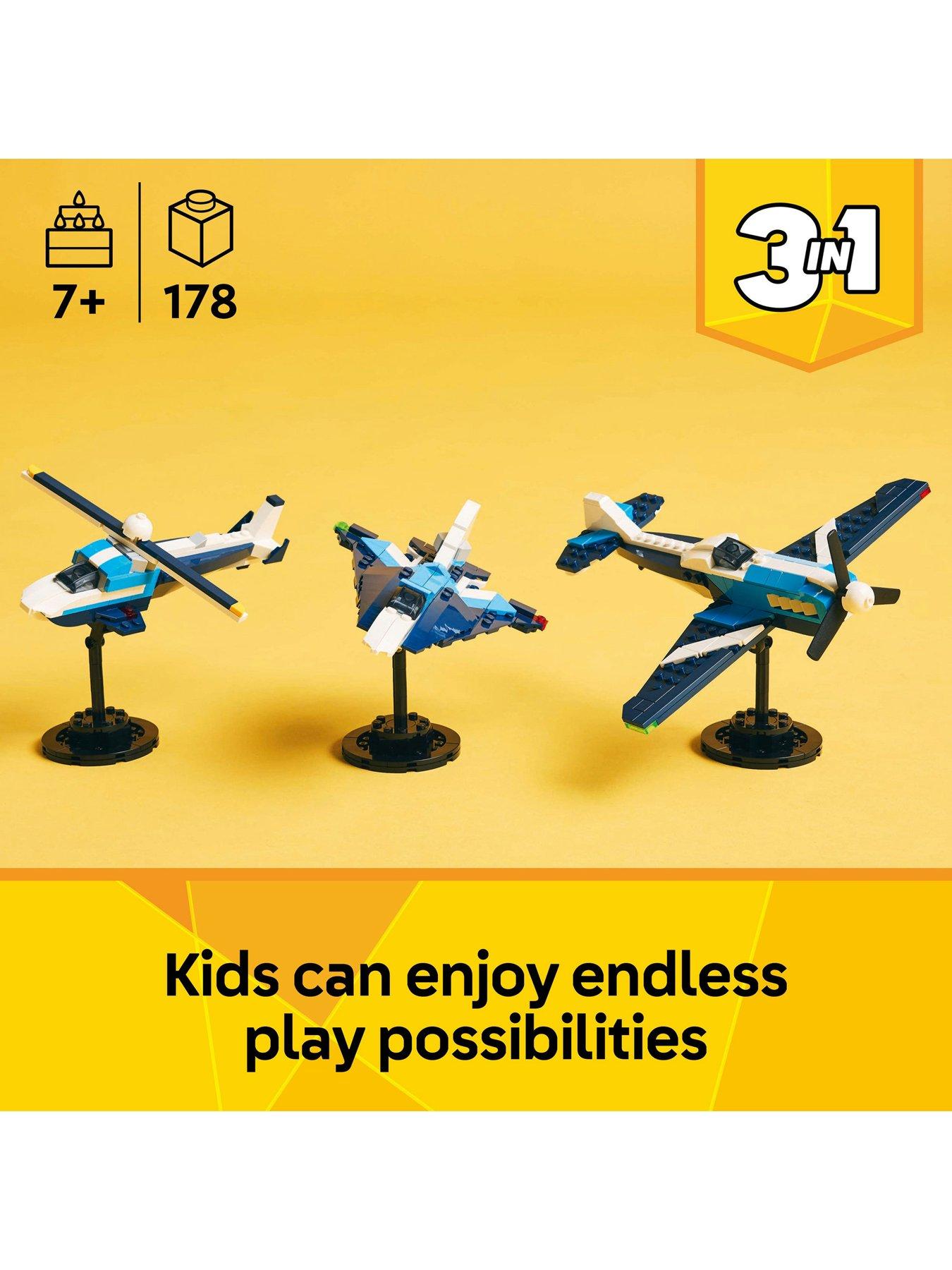 Image 2 of 8 of LEGO Creator 3in1 Aircraft: Race Plane Toy Set 31160
