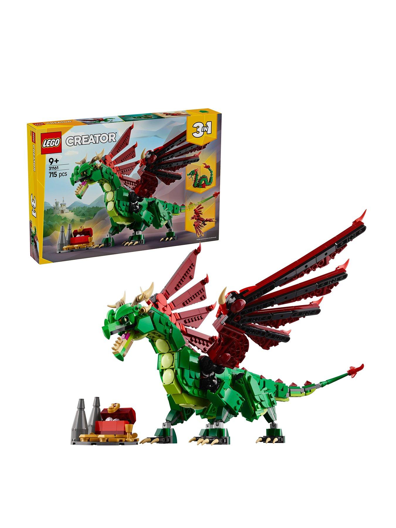 Image 1 of 8 of LEGO Creator 3in1 Medieval Dragon Toy Playset 31161