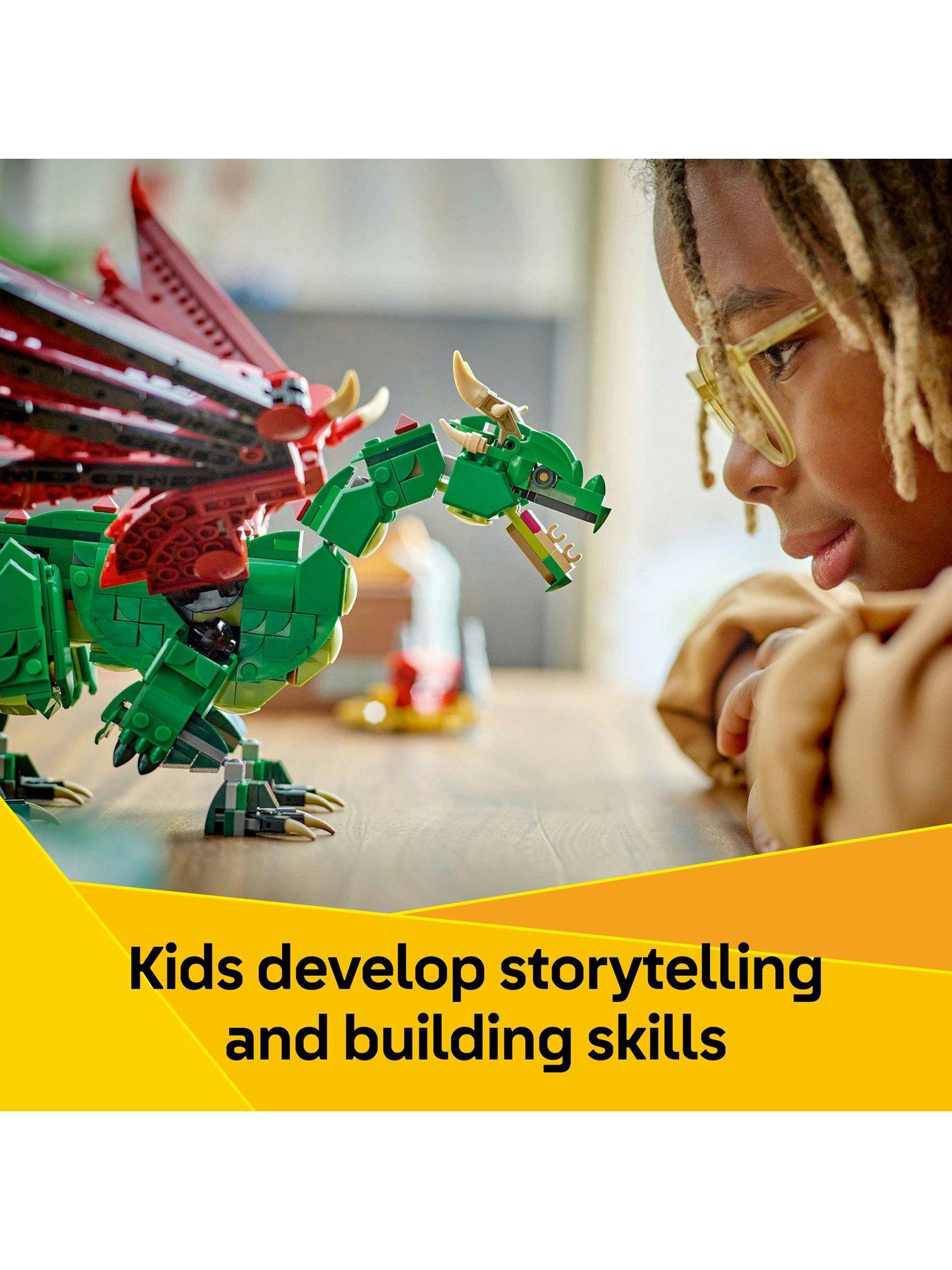 Image 3 of 8 of LEGO Creator 3in1 Medieval Dragon Toy Playset 31161