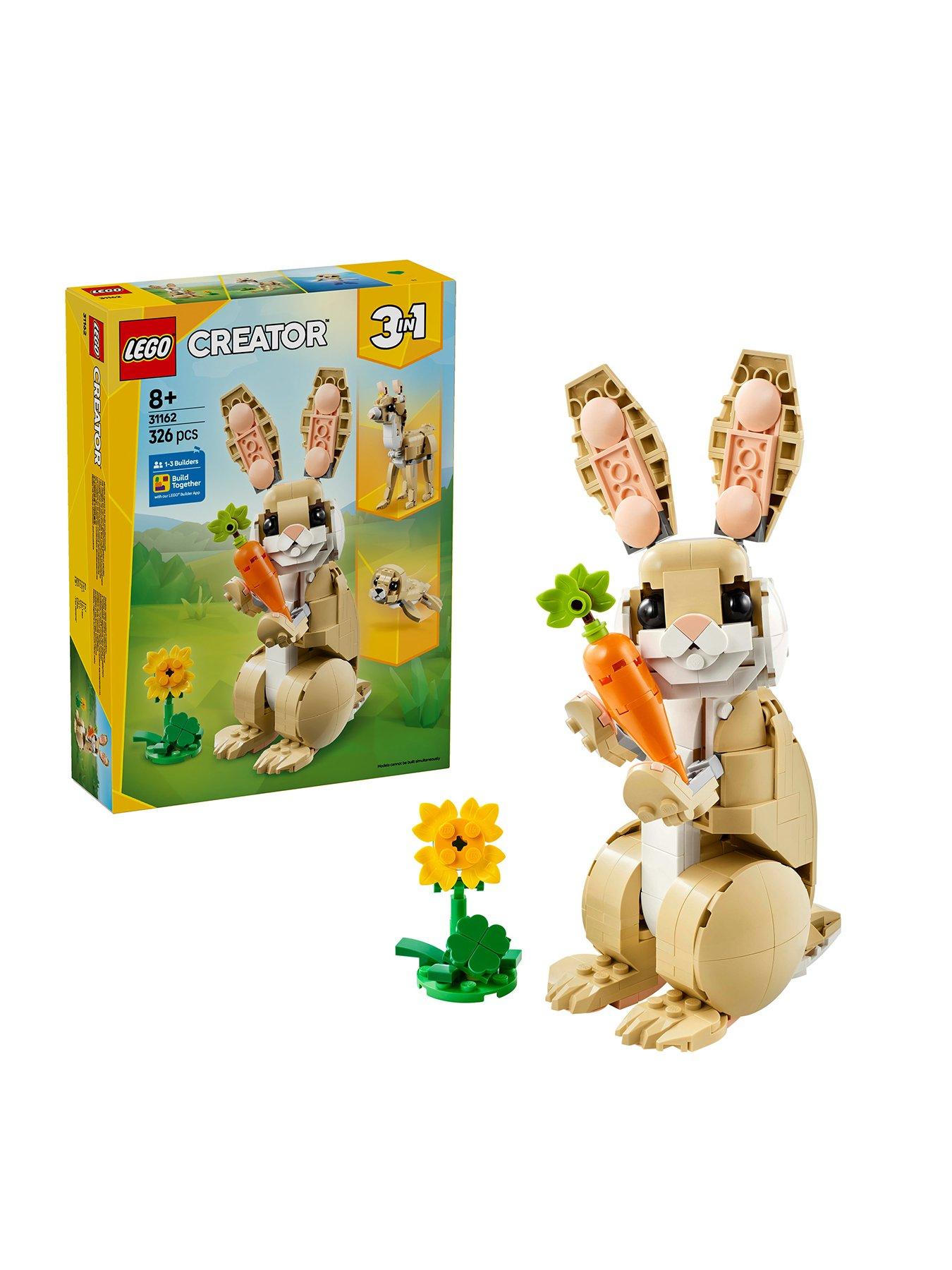 LEGO Creator 3in1 Cute Bunny, Toy Animal Set 31162