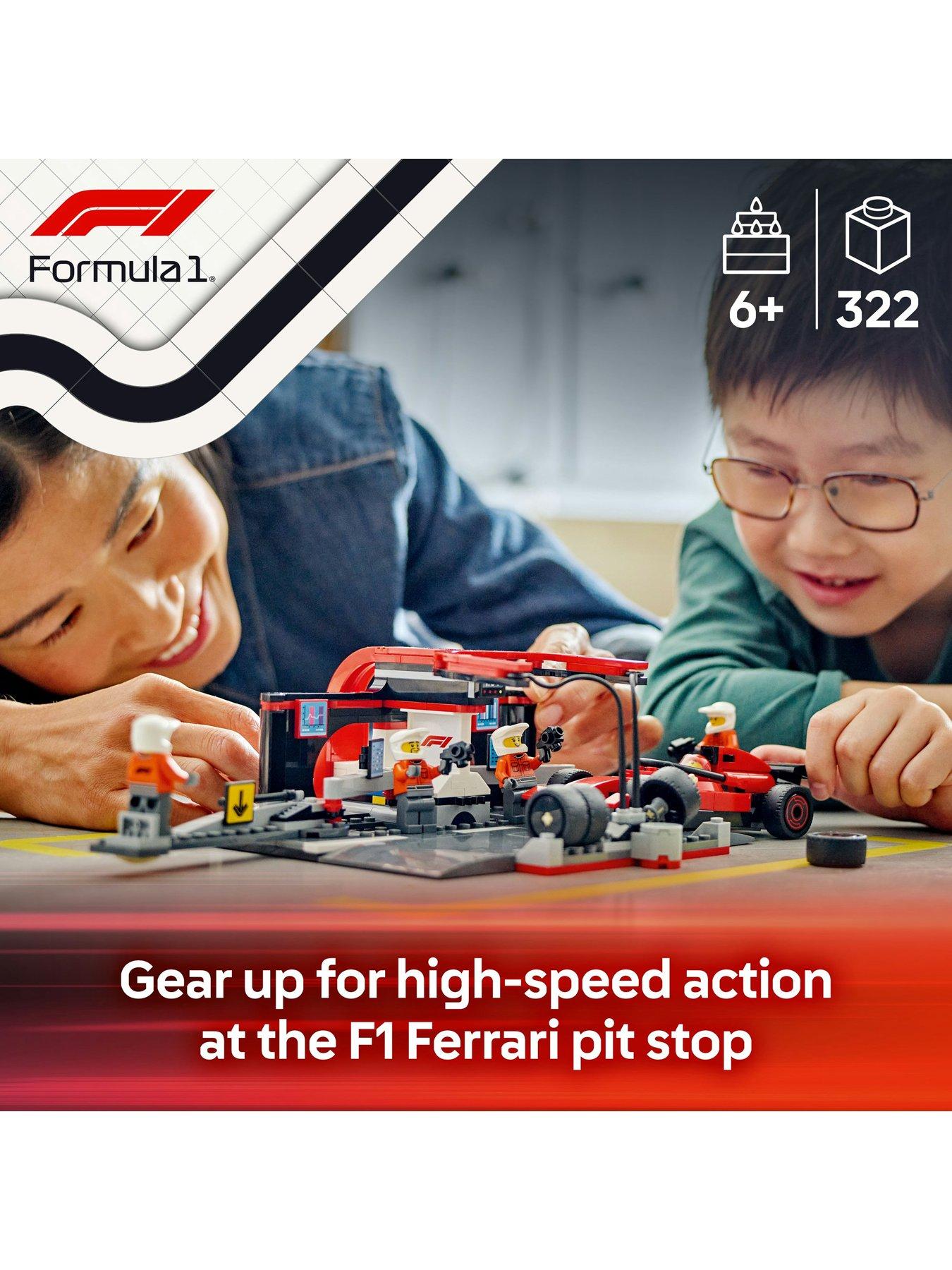 Image 2 of 8 of LEGO City F1 Pit Stop &amp; Pit Crew with Ferrari Car 60443