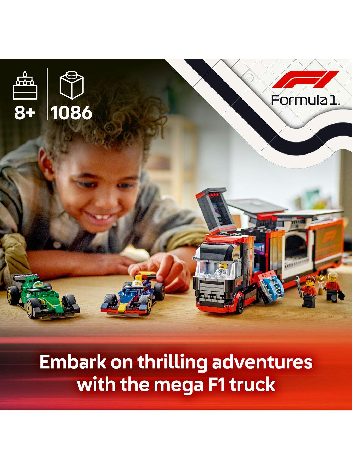 Image 2 of 8 of LEGO City F1 Truck with RB20 &amp; AMR24 F1 Cars 60445