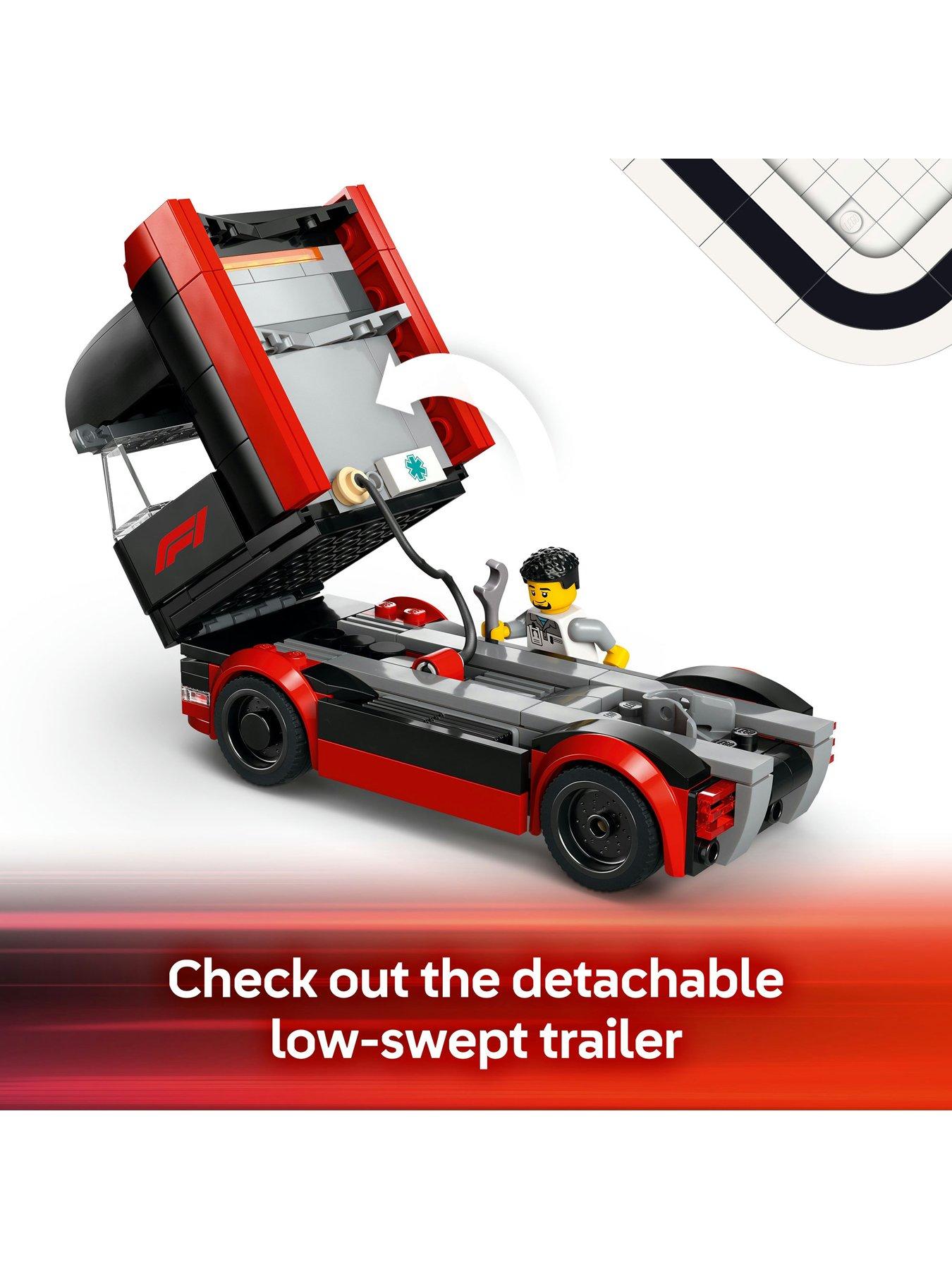 Image 3 of 8 of LEGO City F1 Truck with RB20 &amp; AMR24 F1 Cars 60445
