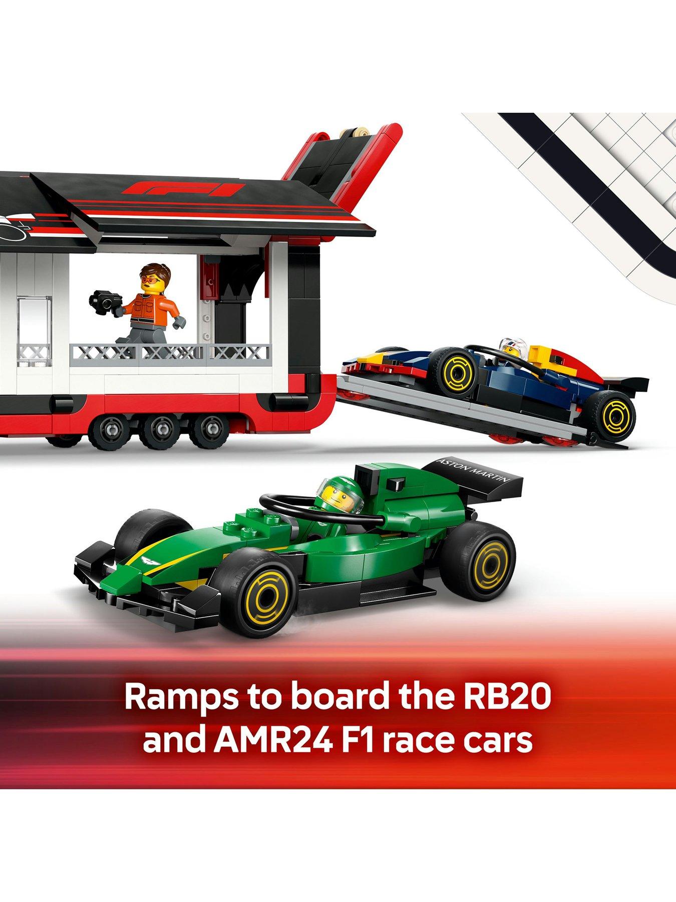 Image 4 of 8 of LEGO City F1 Truck with RB20 &amp; AMR24 F1 Cars 60445