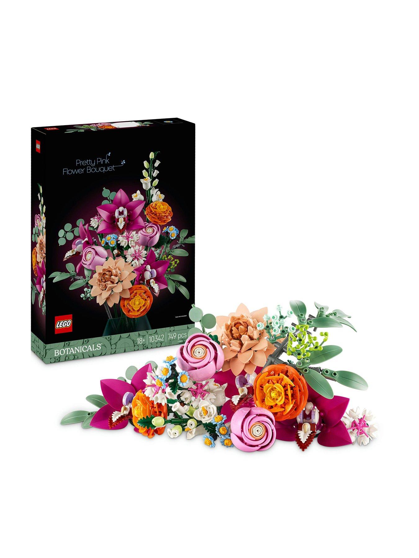 Image 1 of 8 of LEGO Botanical Pretty Pink Flower Bouquet 10342