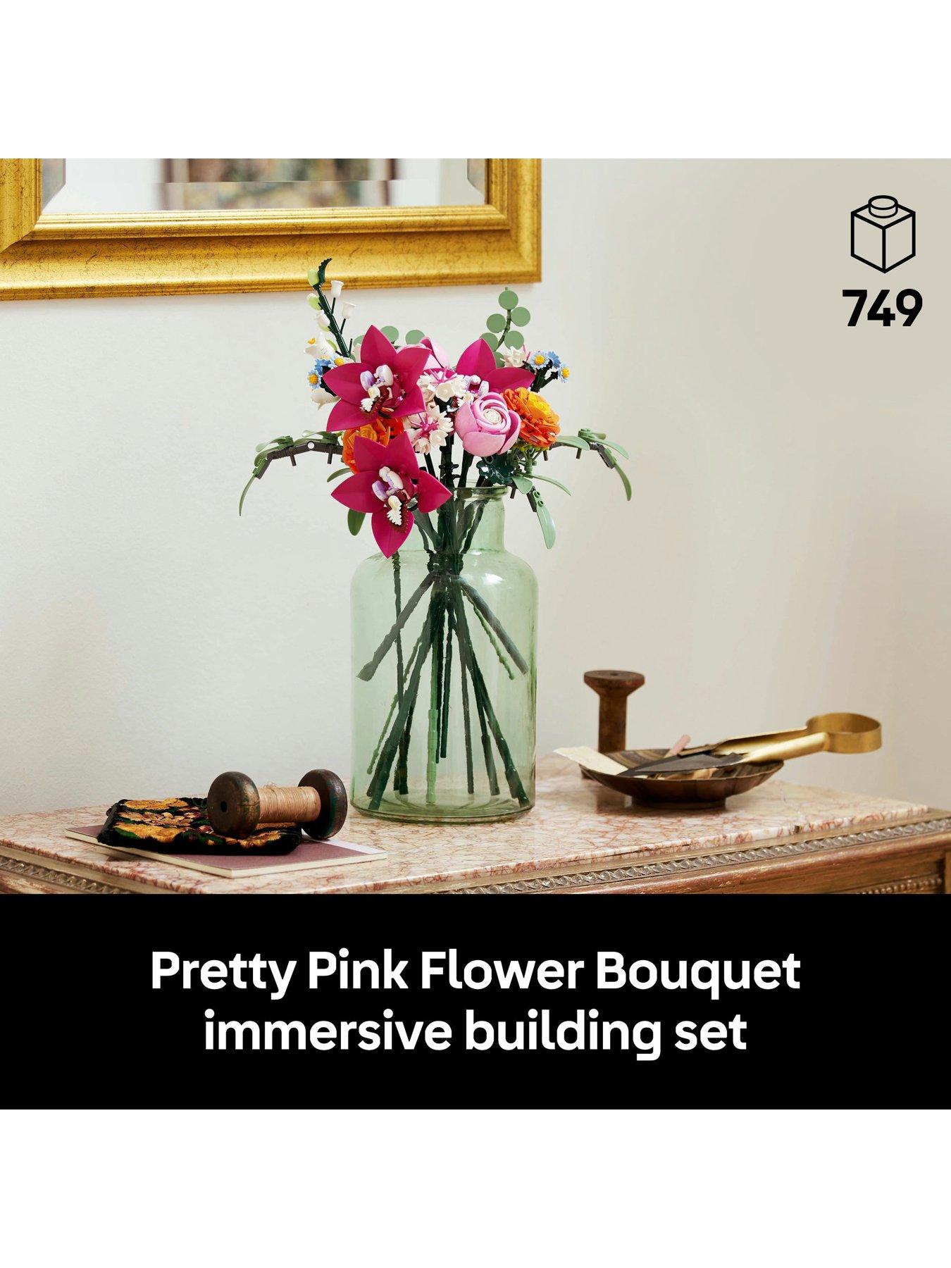 Image 2 of 8 of LEGO Botanical Pretty Pink Flower Bouquet 10342