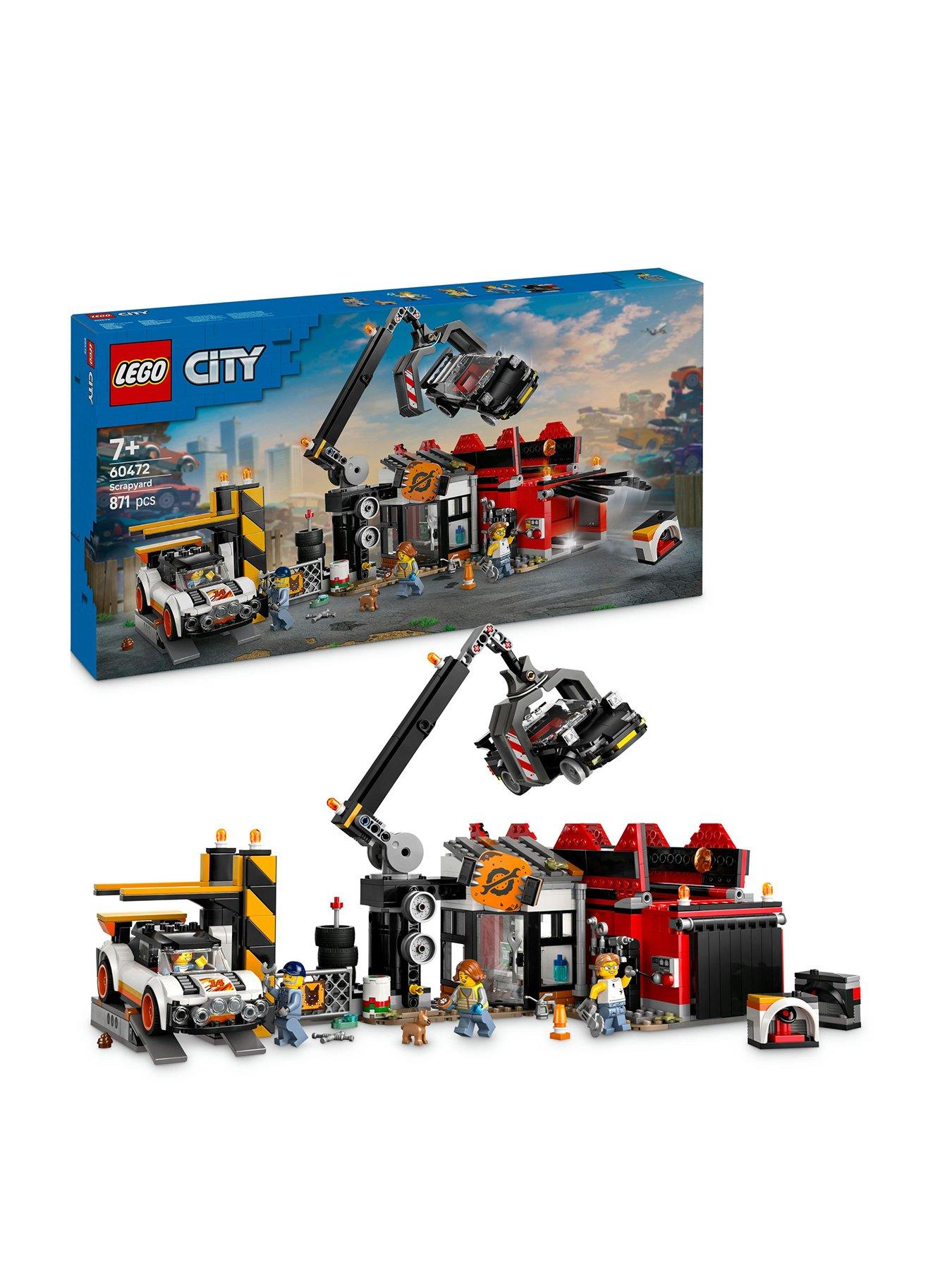 LEGO City Scrapyard with Cars and Crane Toy 60472