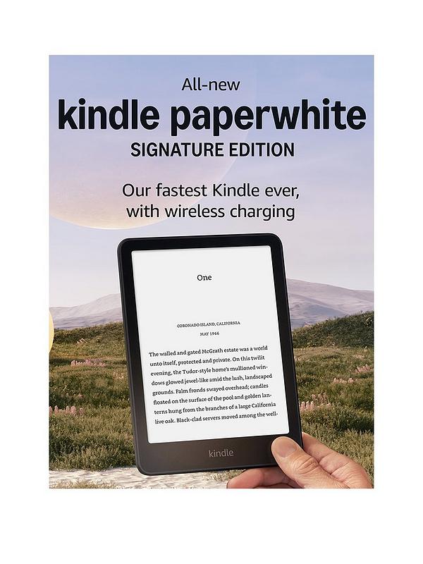 Amazon Kindle Paperwhite Signature Edition (32GB) - Metallic Black | Very Amazon Kindle Paperwhite Signature Edition (32GB) - Metallic Black | Very