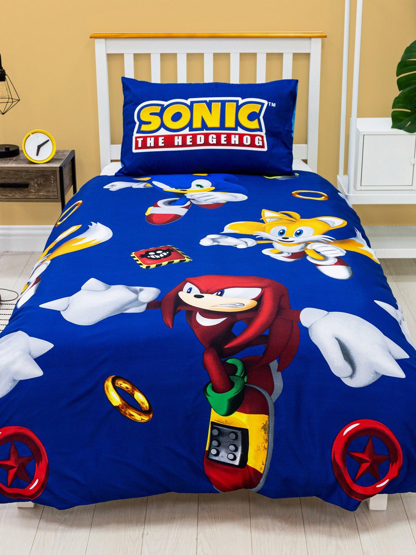 Product photograph of Sonic The Hedgehog Sonic Jump 91cm Rotary Duvet- Single from very.co.uk