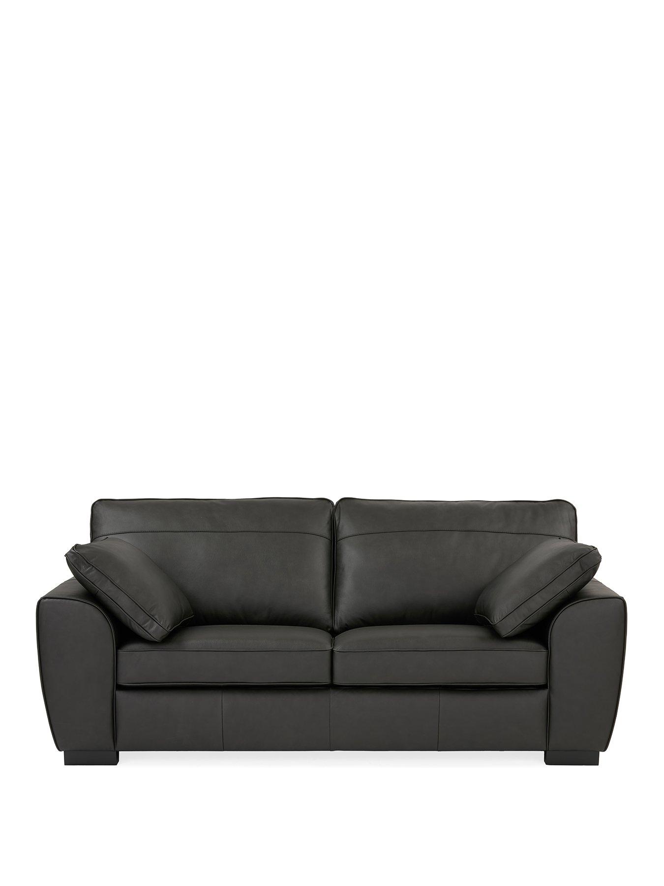 Image 2 of 6 of The Very Collection Sona 3 Seater Leather Sofa