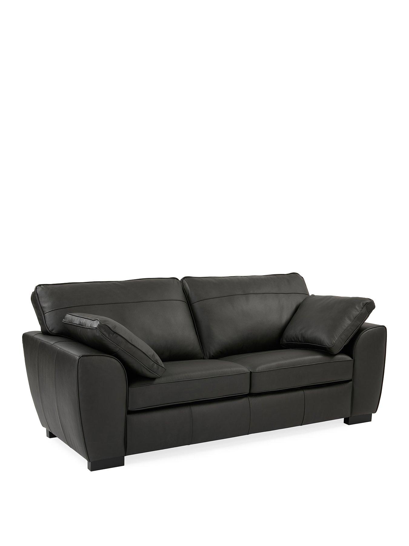 Image 3 of 6 of The Very Collection Sona 3 Seater Leather Sofa