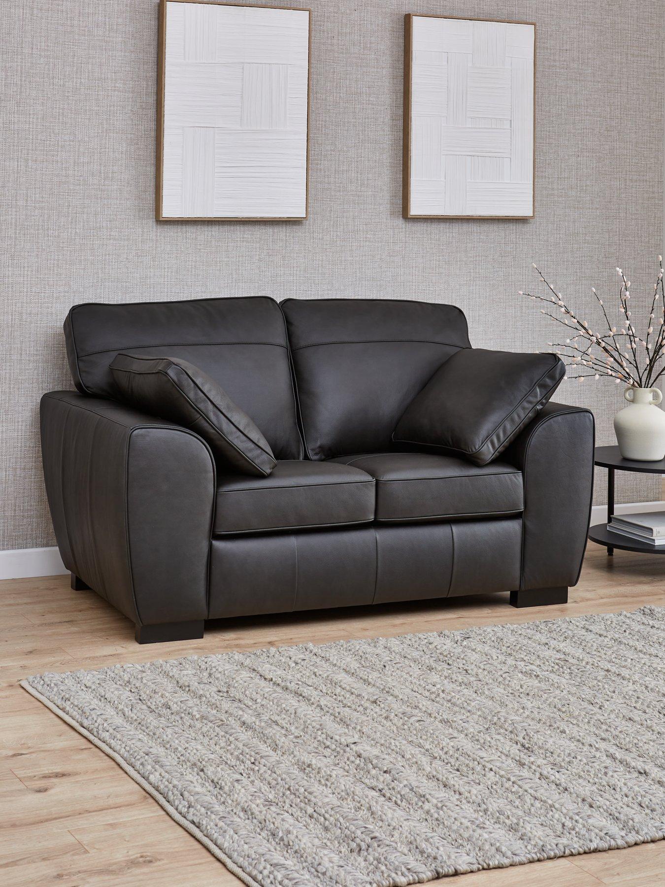 Image 1 of 6 of Very Home Sona 2 Seater Leather Sofa