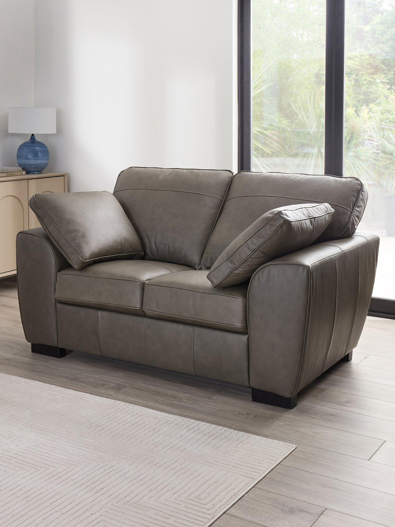 The Very Collection Sona Italian Leather 2 Seater Sofa - FSC® Certified