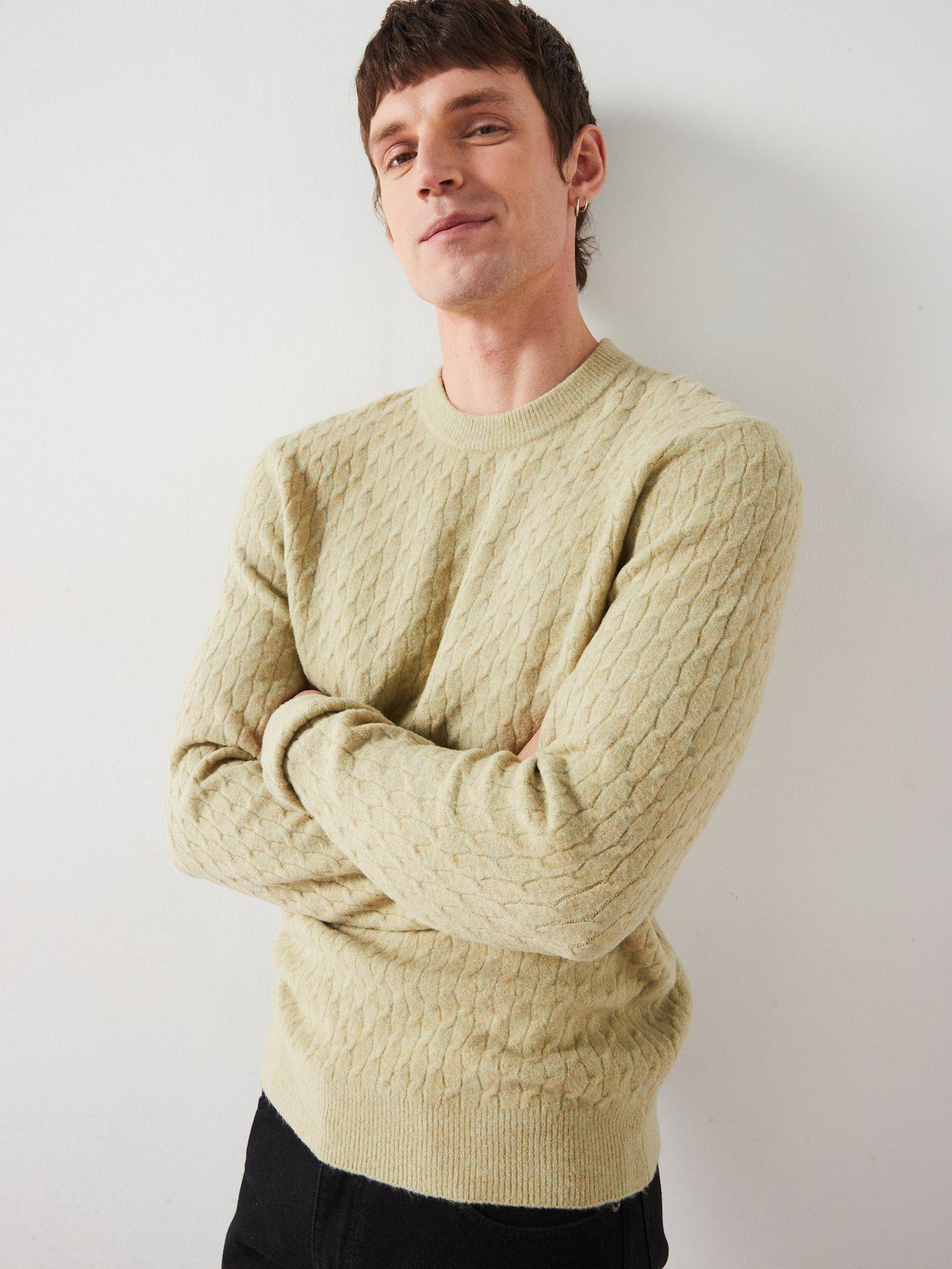 undefined Masia Textured Knitted Jumper - Light Green