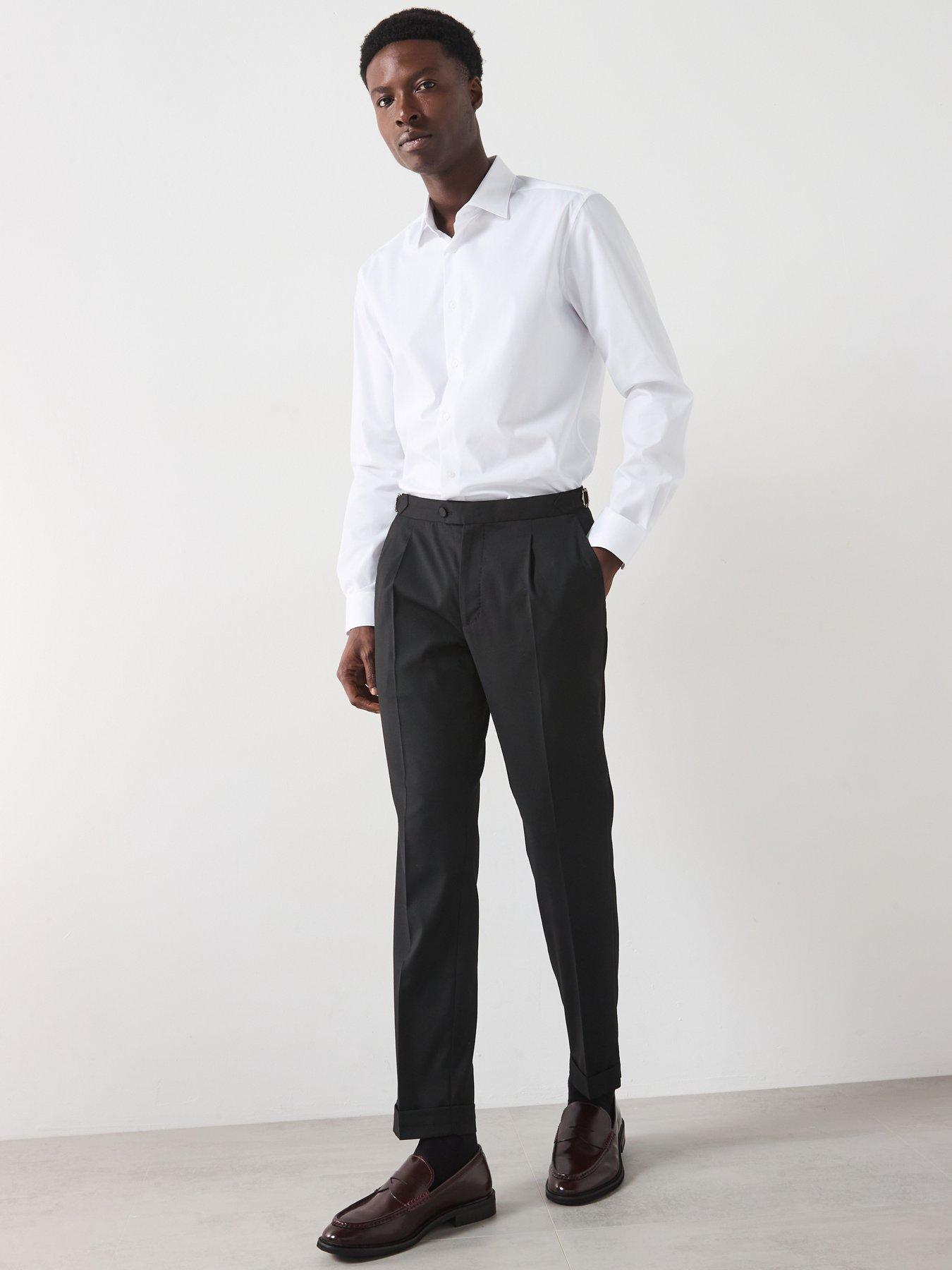 Image 5 of 6 of Mango Play Long Sleeved Formal Regular Fit Shirt - White