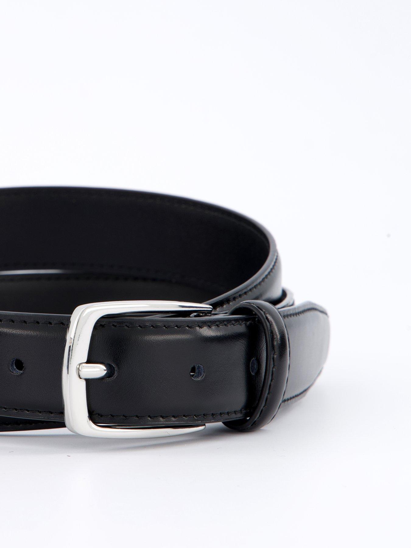 Image 2 of 4 of Mango Basico Leather Belt - Black&nbsp;