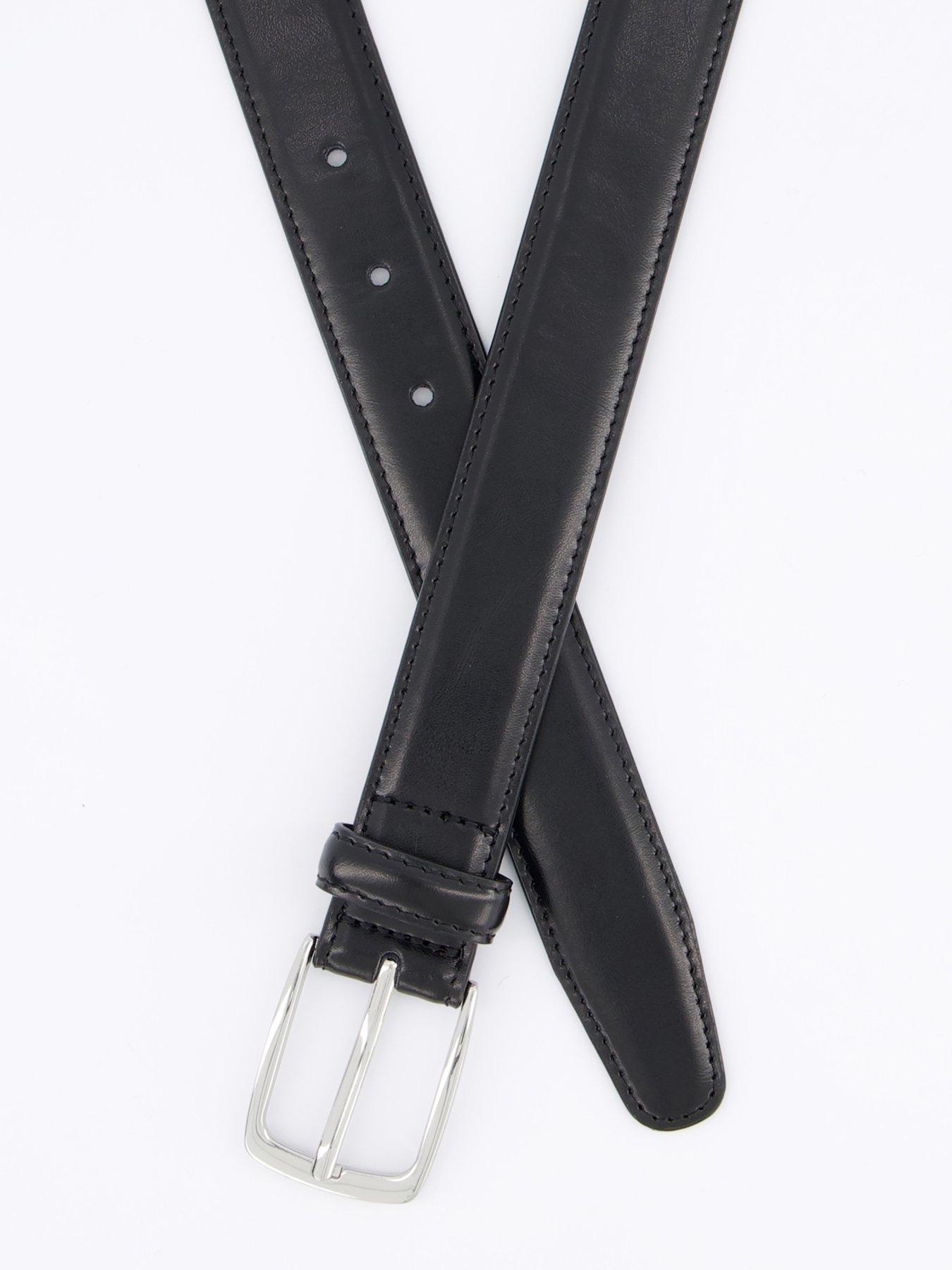 Image 4 of 4 of Mango Basico Leather Belt - Black&nbsp;