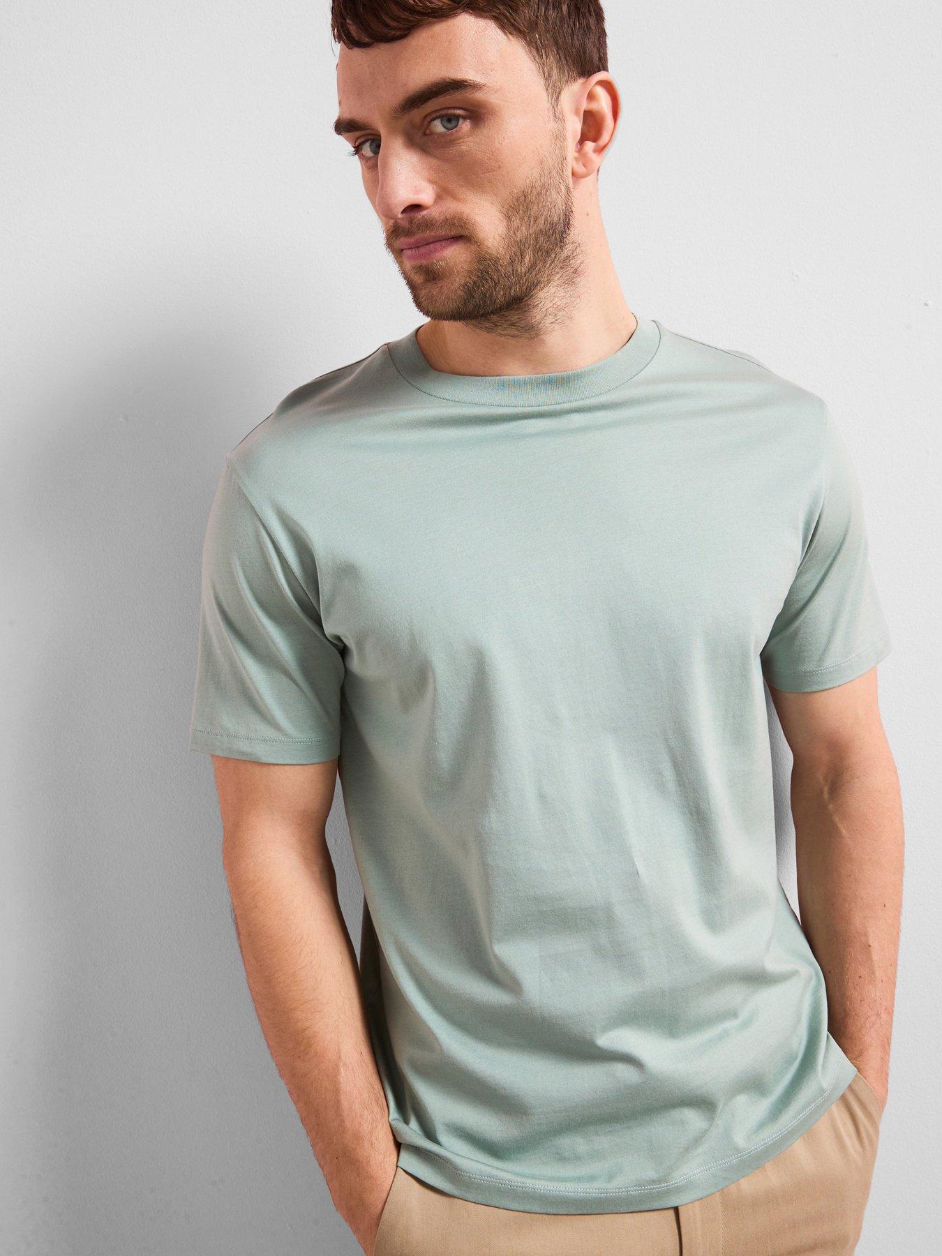 undefined Bellow Short Sleeved Regular Fit T-Shirt - Light Green