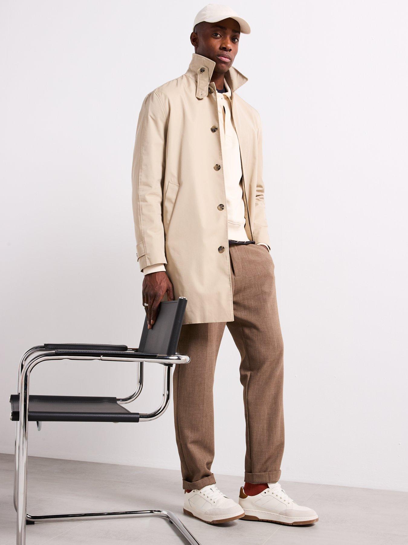 undefined Chayton Smart Trench Coat - Cream