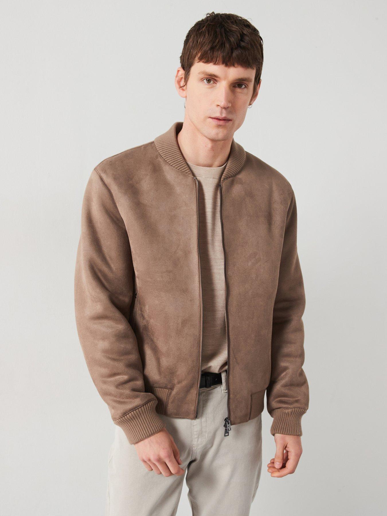 Image 1 of 6 of Mango Anil Smart Fit Bomber Jacket&nbsp;- Brown