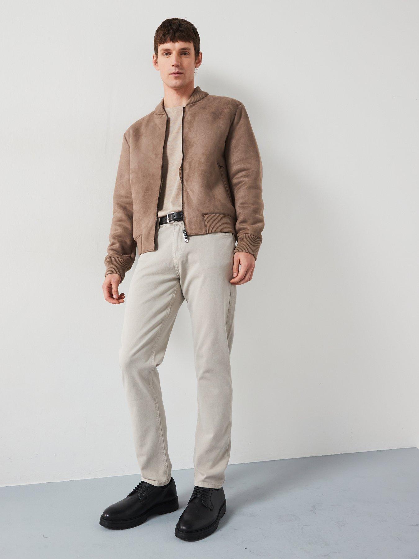 Image 3 of 6 of Mango Anil Smart Fit Bomber Jacket&nbsp;- Brown