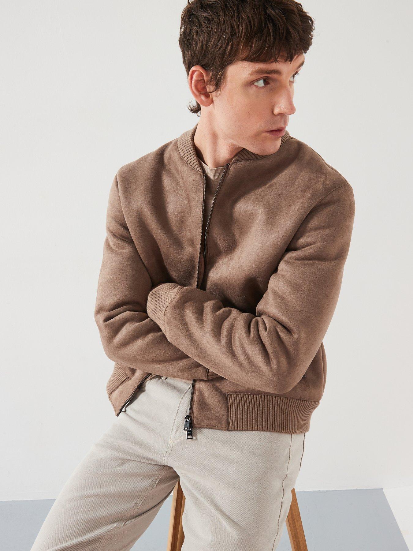Image 4 of 6 of Mango Anil Smart Fit Bomber Jacket&nbsp;- Brown