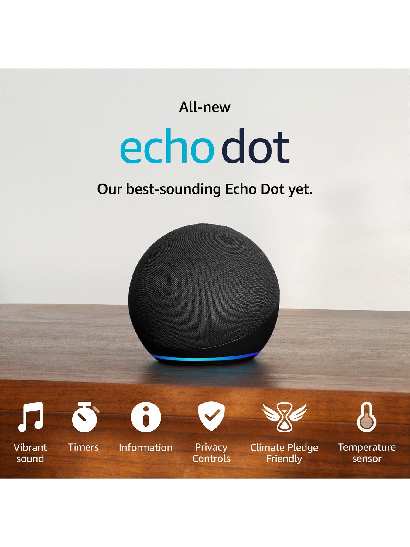 Image 7 of 7 of Amazon Amazon Echo Dot (5th Generation) Smart Speaker - 2 Pack, White