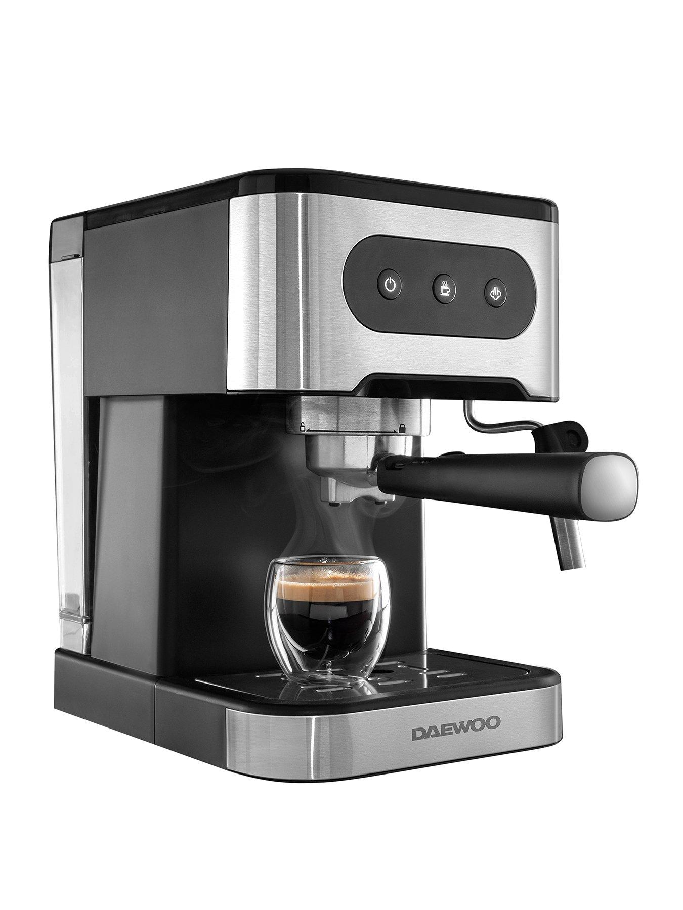 Image 1 of 6 of Daewoo 20-Bar Espresso Coffee Maker with Steam Wand