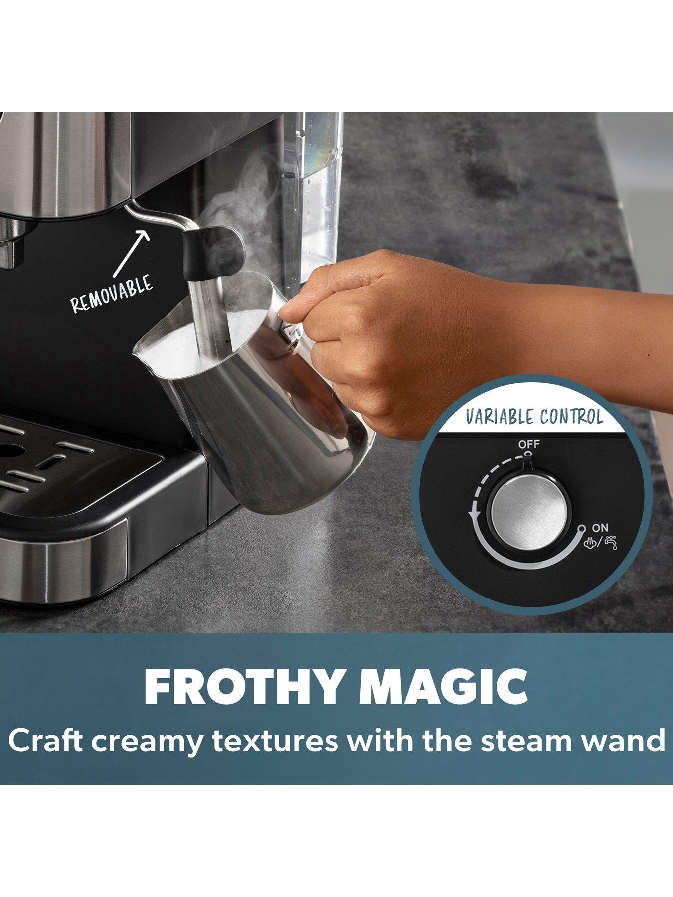 Image 4 of 6 of Daewoo 20-Bar Espresso Coffee Maker with Steam Wand
