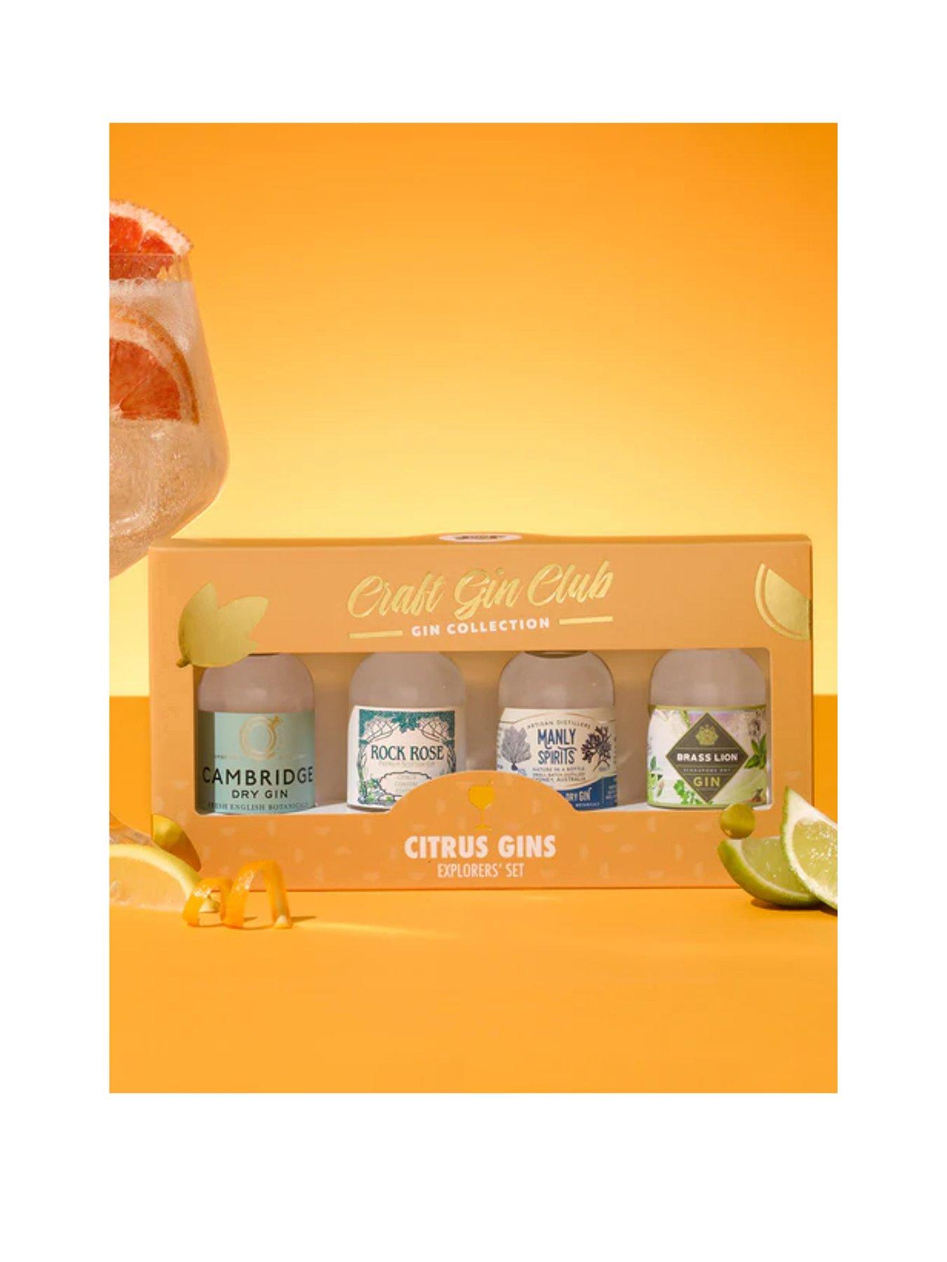 Product photograph of Craft Gin Club Citrus Gins Explorers Set from very.co.uk