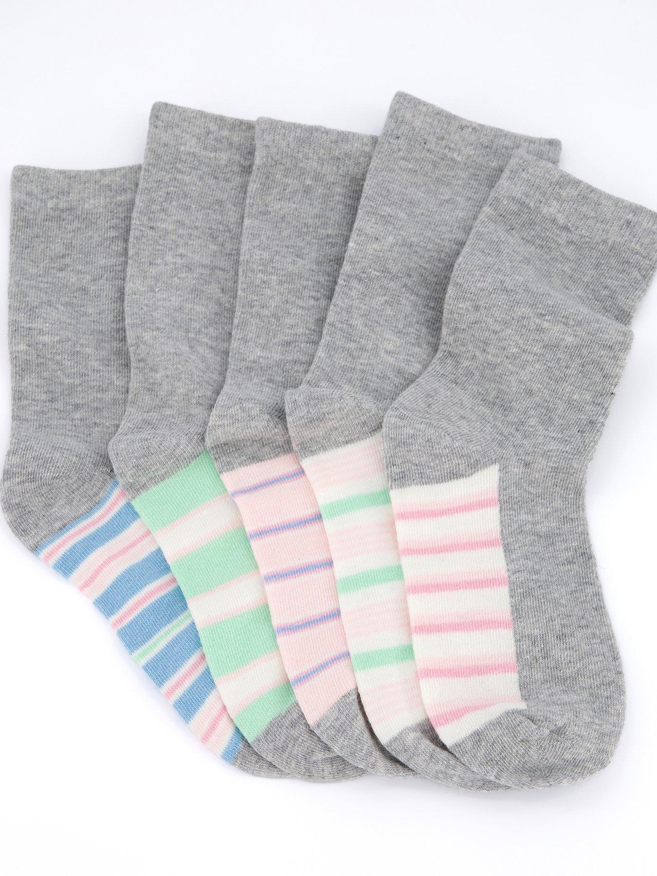 Image 3 of 4 of Everyday 5pk Printed Ankle Socks