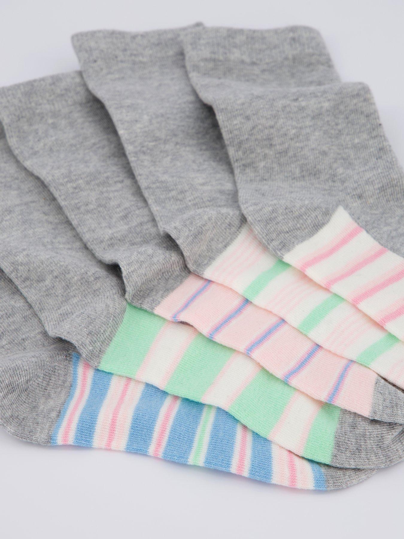Image 4 of 4 of Everyday 5pk Printed Ankle Socks