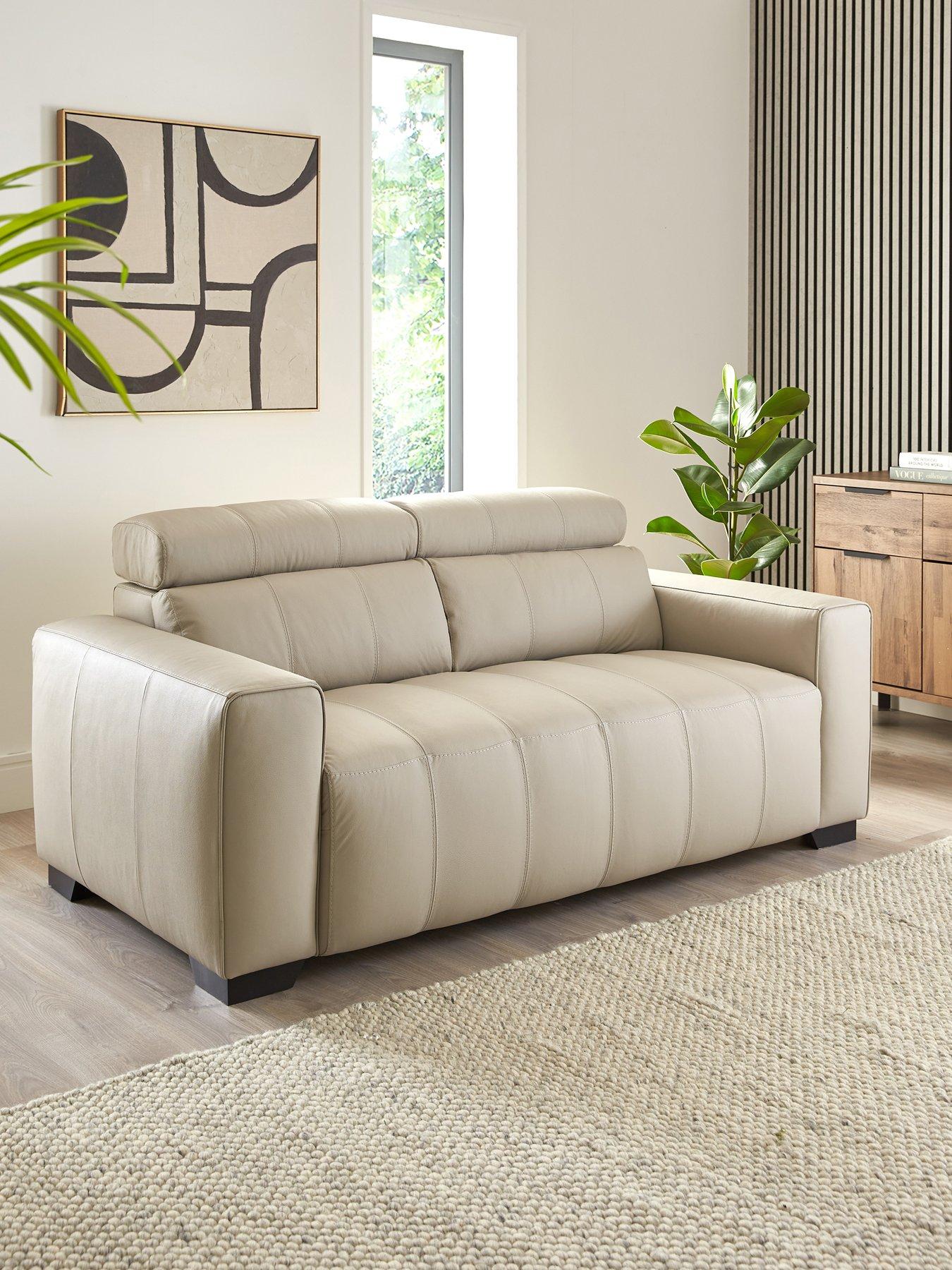 undefined Cannes 2 Seater Leather Sofa
