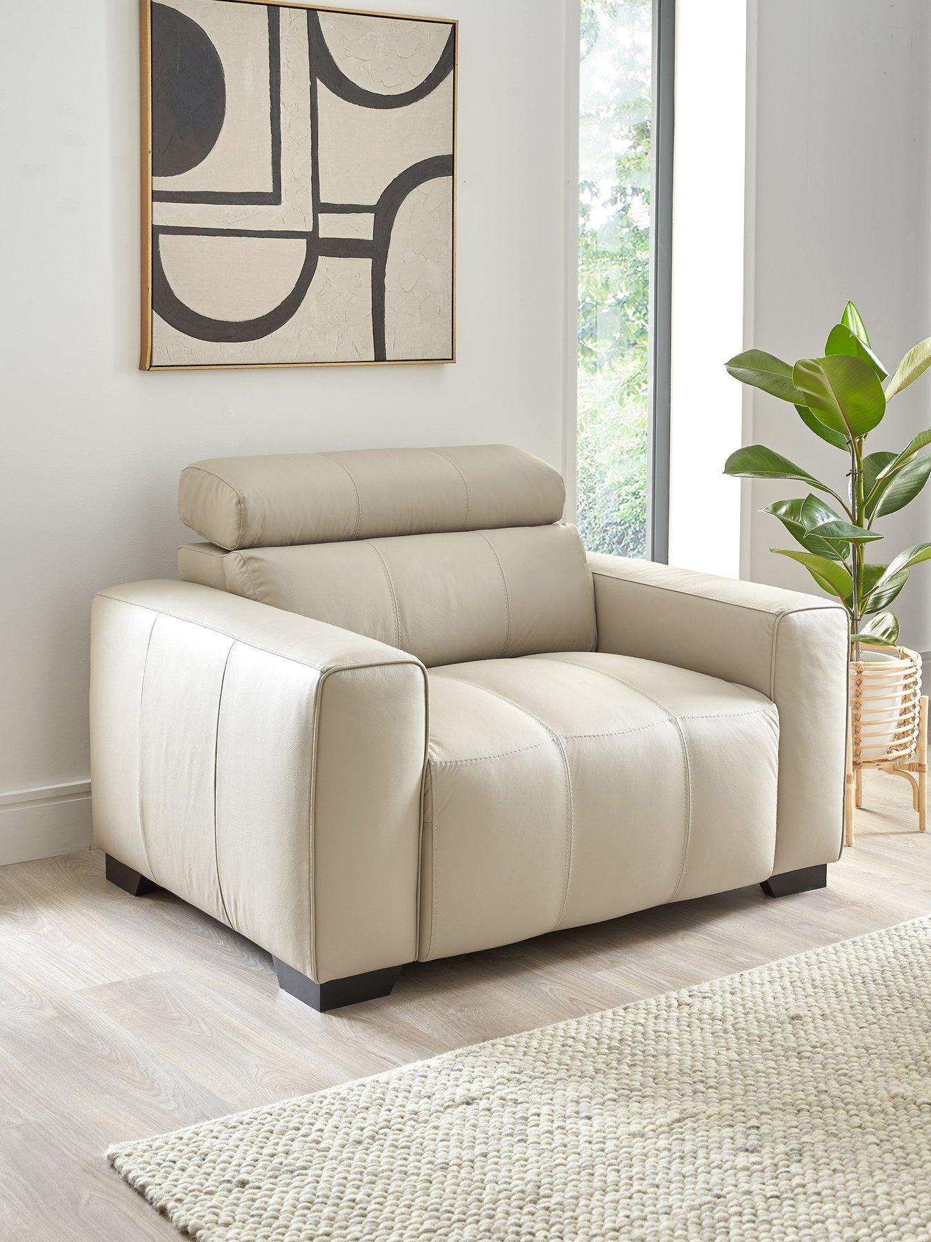 The Very Collection Cannes Italian Leather Armchair - FSC® Certified