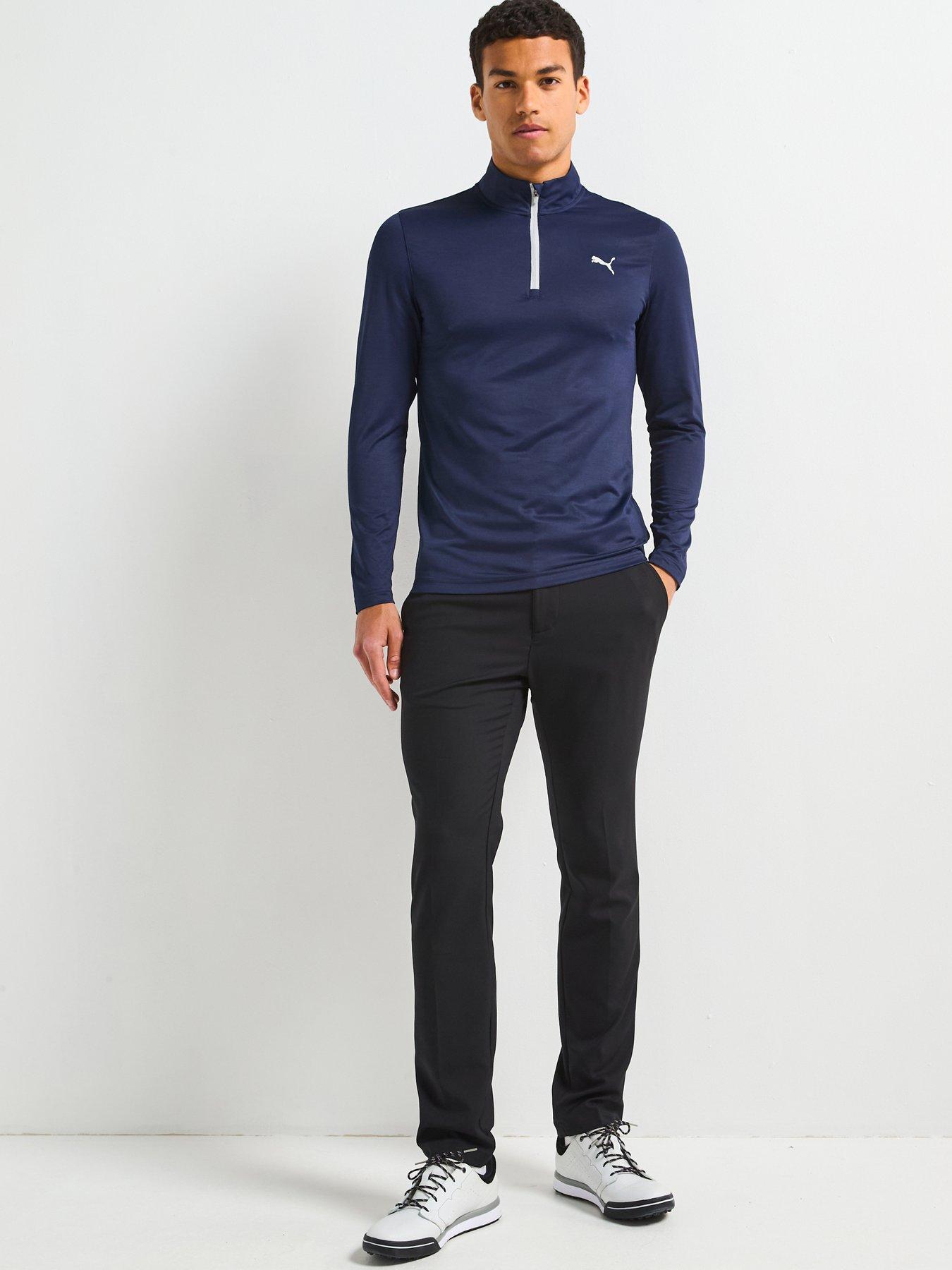 Image 3 of 4 of Puma Mens Golf Icon 20 1/4 Zip Top - Deep Navy