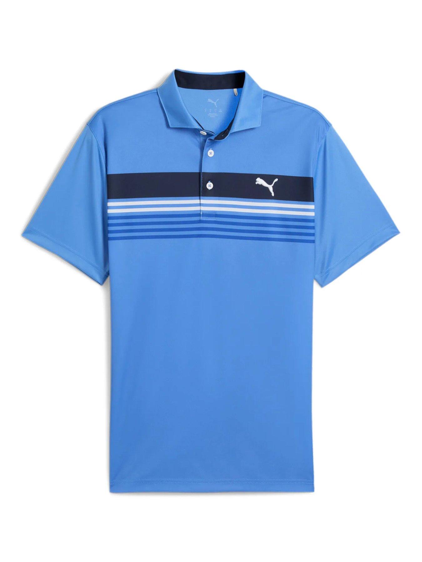 undefined Mens Golf West Polo - Blue Skies/Deep Navy