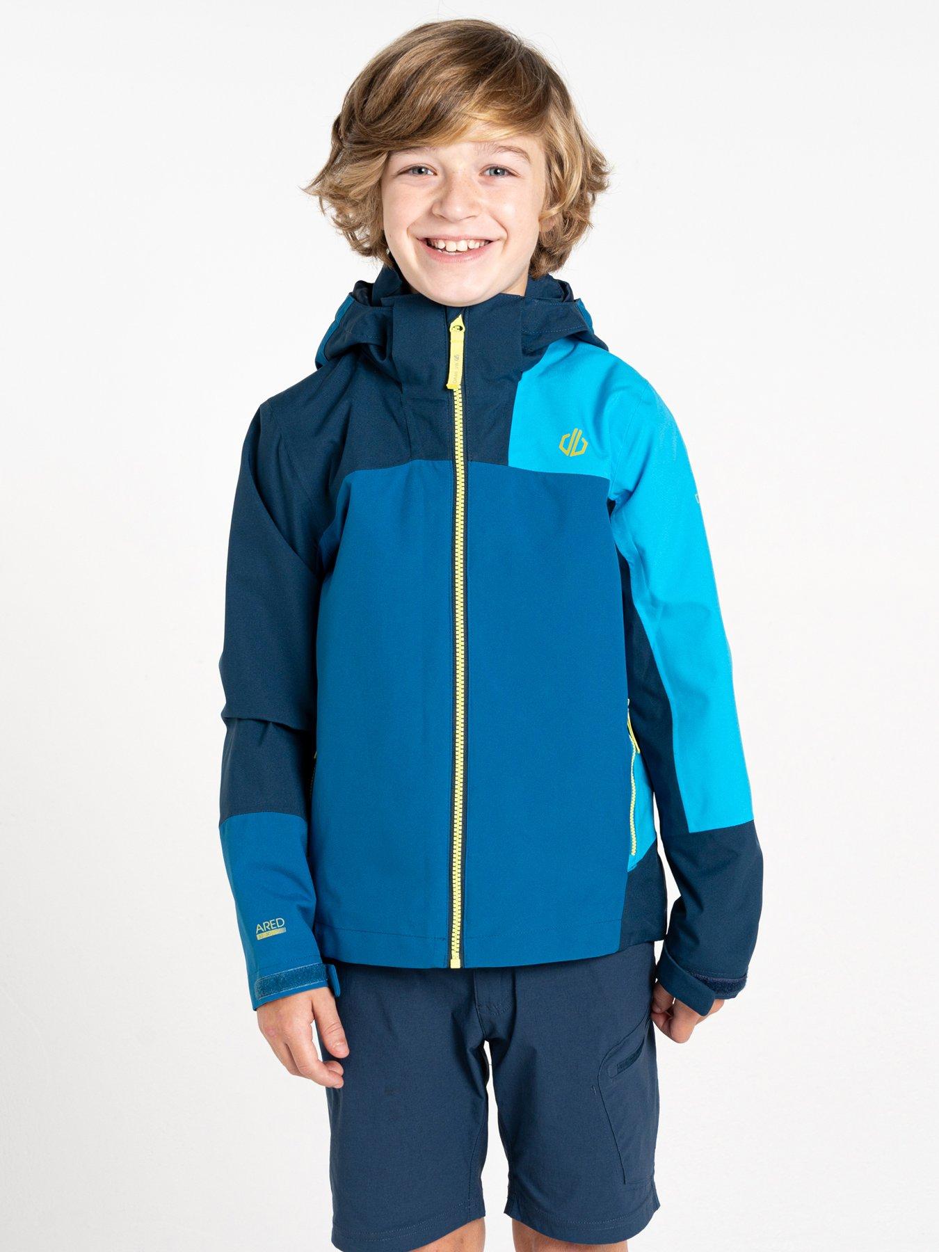 Image 1 of 6 of Dare 2b Kids Explore II Waterproof Shell Jacket- Blue