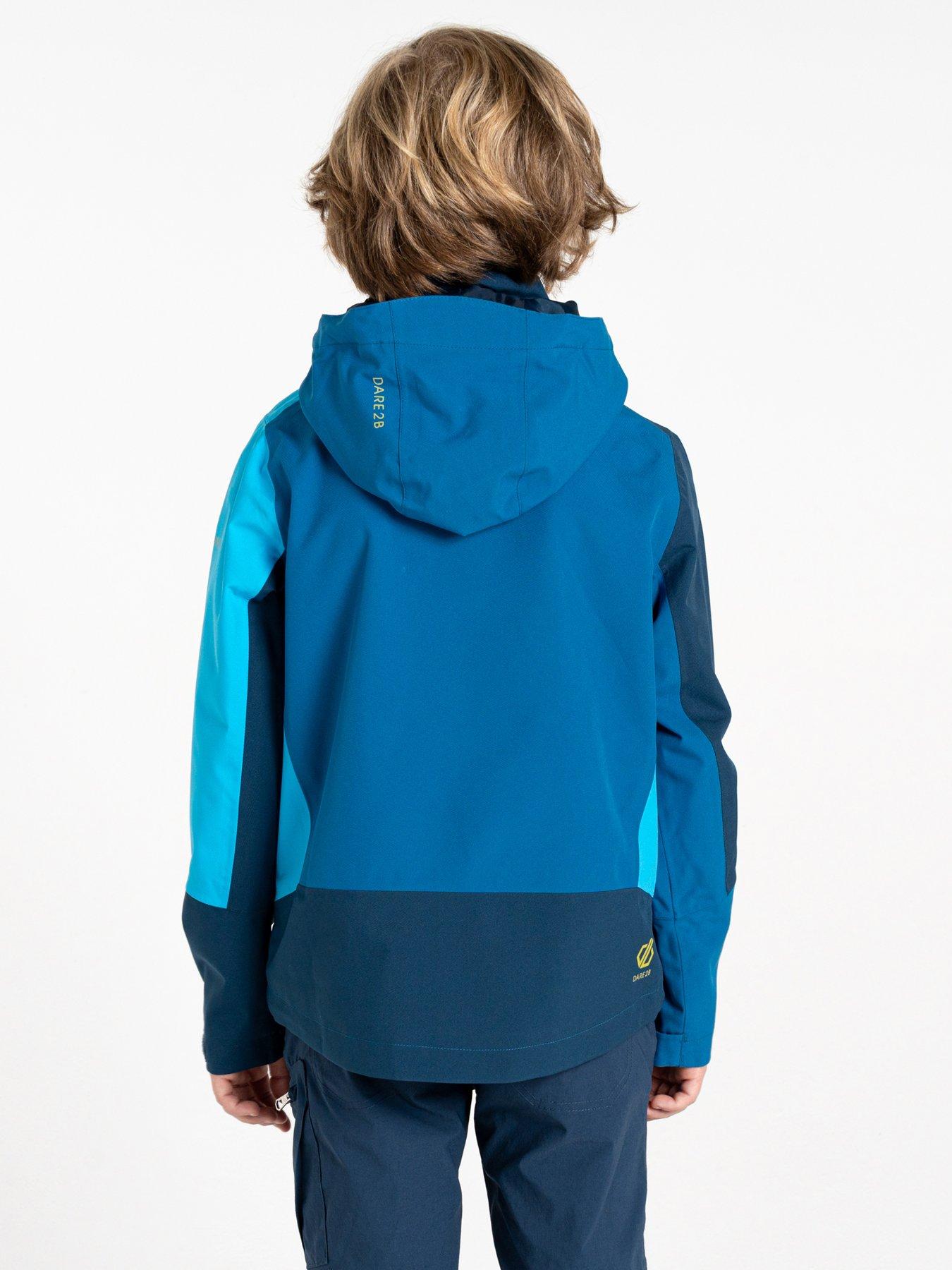 Image 2 of 6 of Dare 2b Kids Explore II Waterproof Shell Jacket- Blue